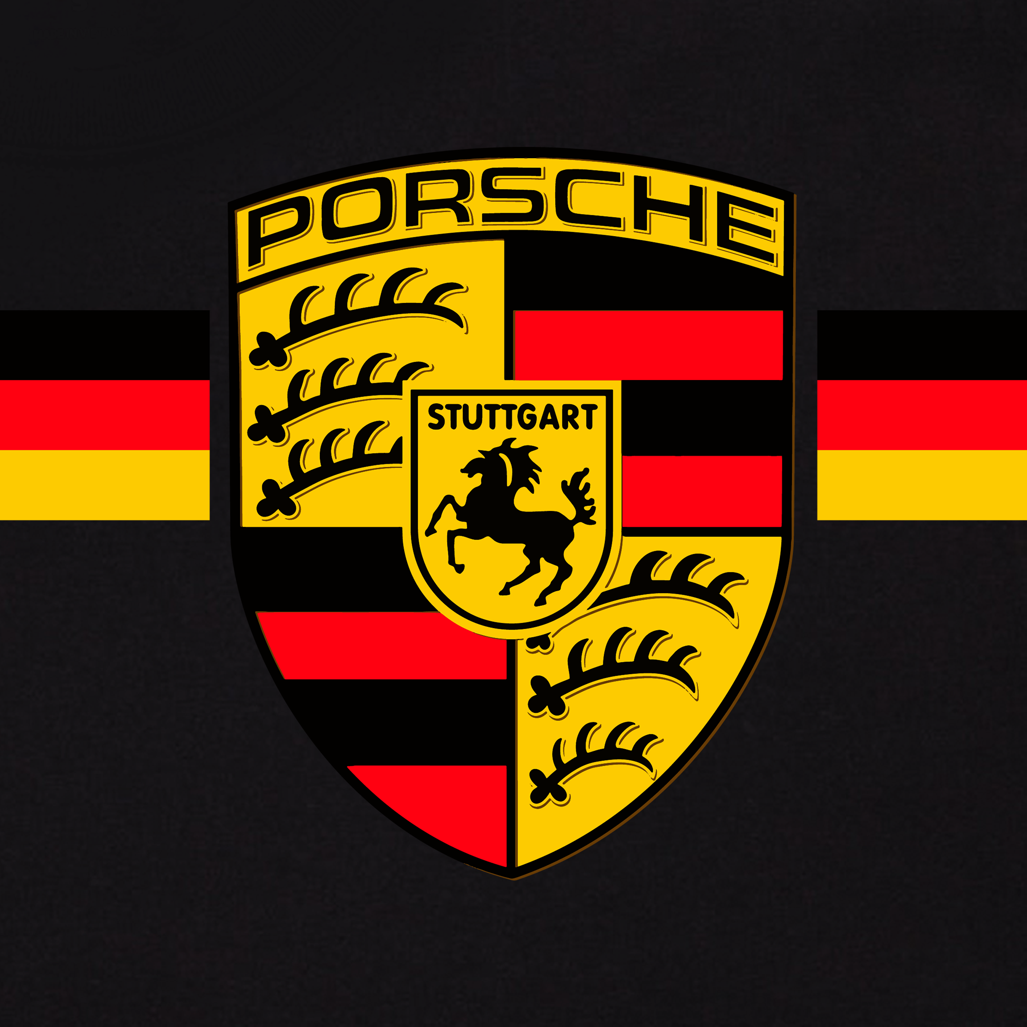 Áo Thun Oversize Porsche Logo Flag