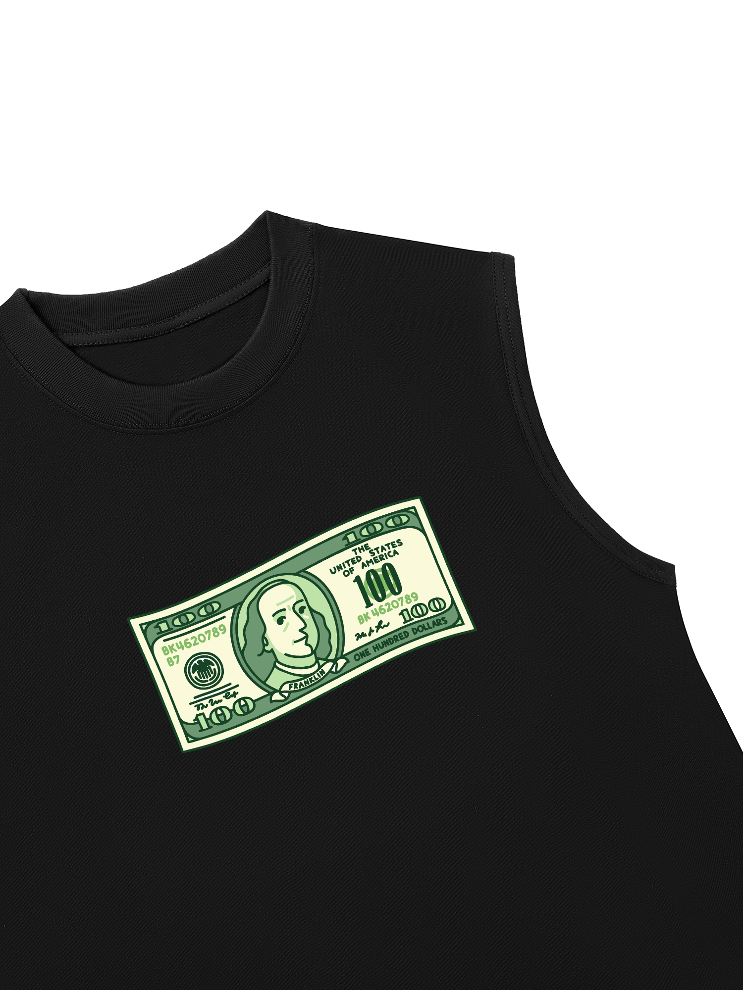 Áo Ba Lỗ Relaxed Fit Money Cash Rules Everything