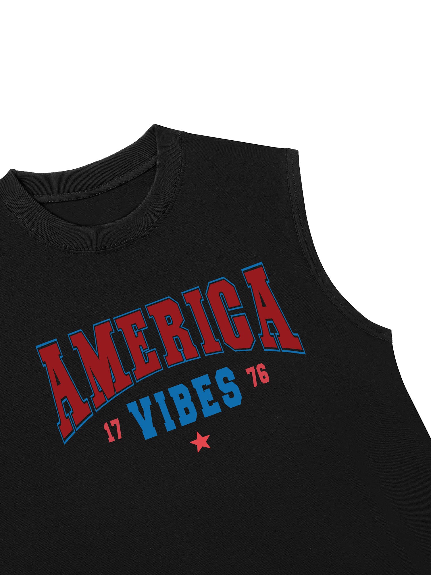 Áo Ba Lỗ Relaxed Fit USA America Vibes