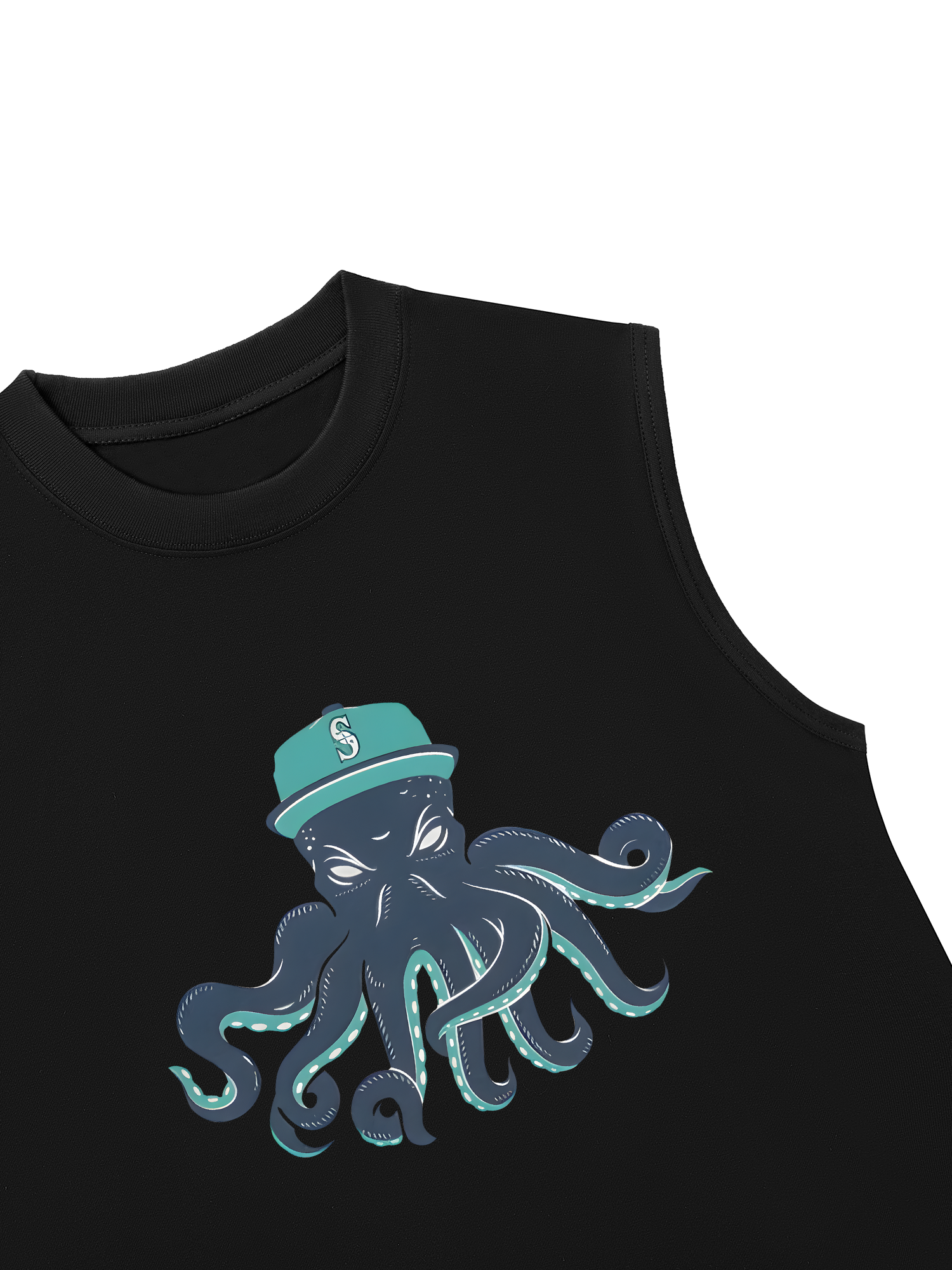 Áo Ba Lỗ Relaxed Fit Baseball Green Octopus
