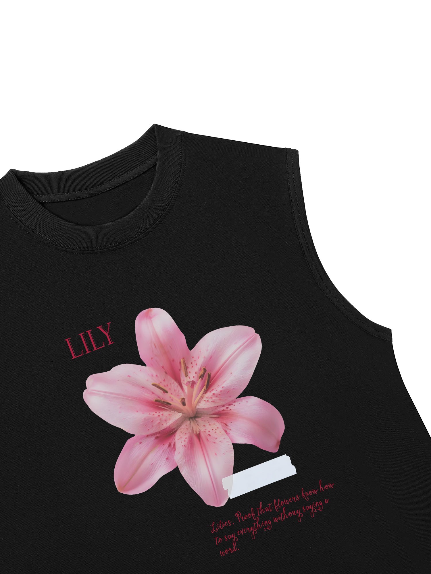 Áo Ba Lỗ Relaxed Fit Floral Lily_s language