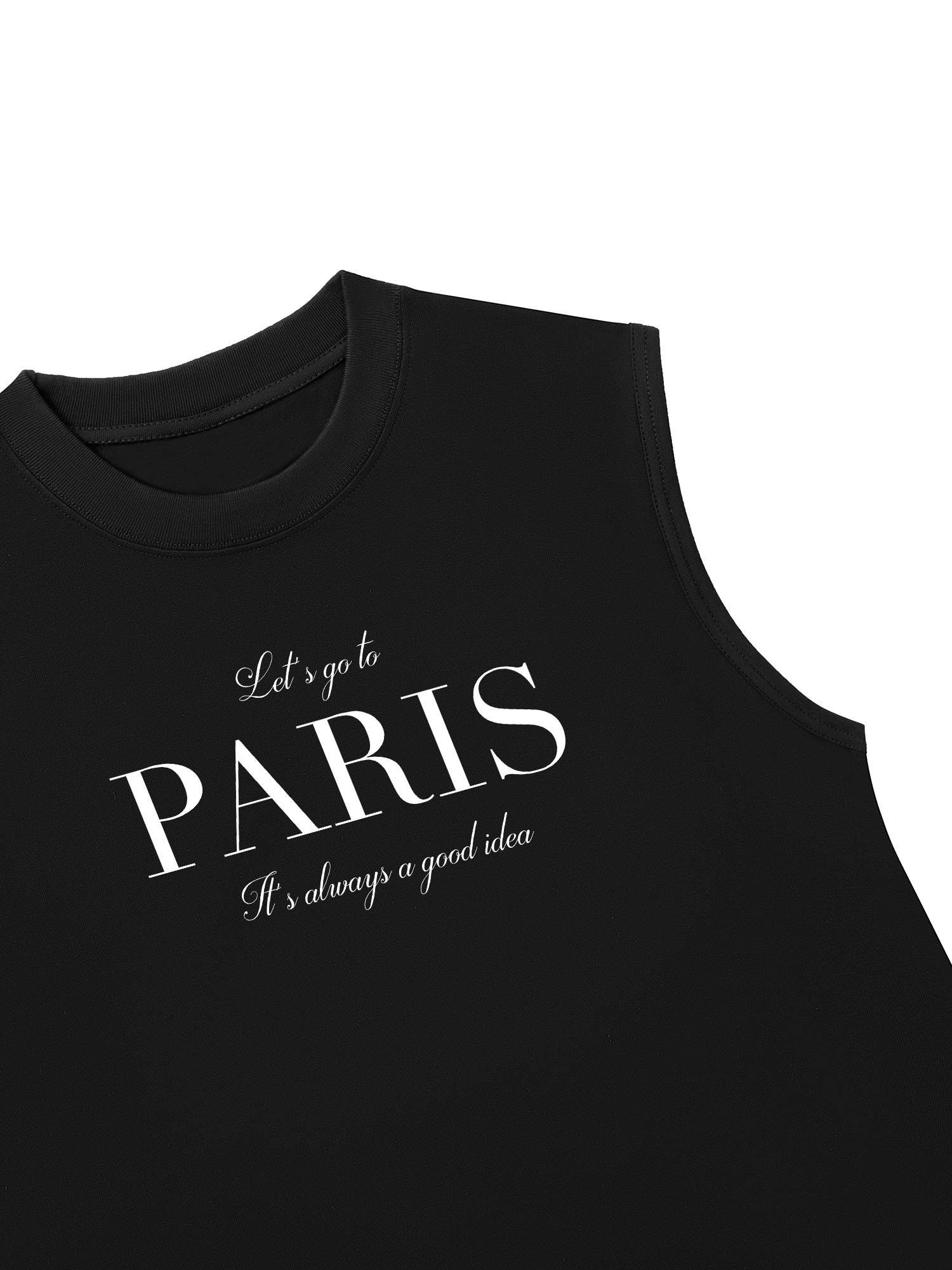 Áo Ba Lỗ Relaxed Fit City Let_s go to Paris