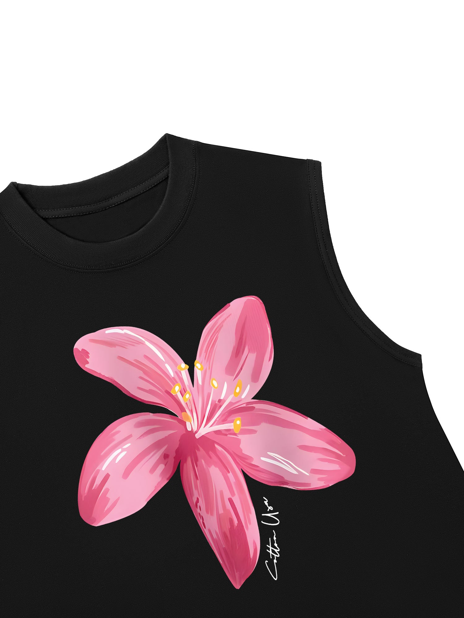 Áo Ba Lỗ Relaxed Fit Floral Pink Flower