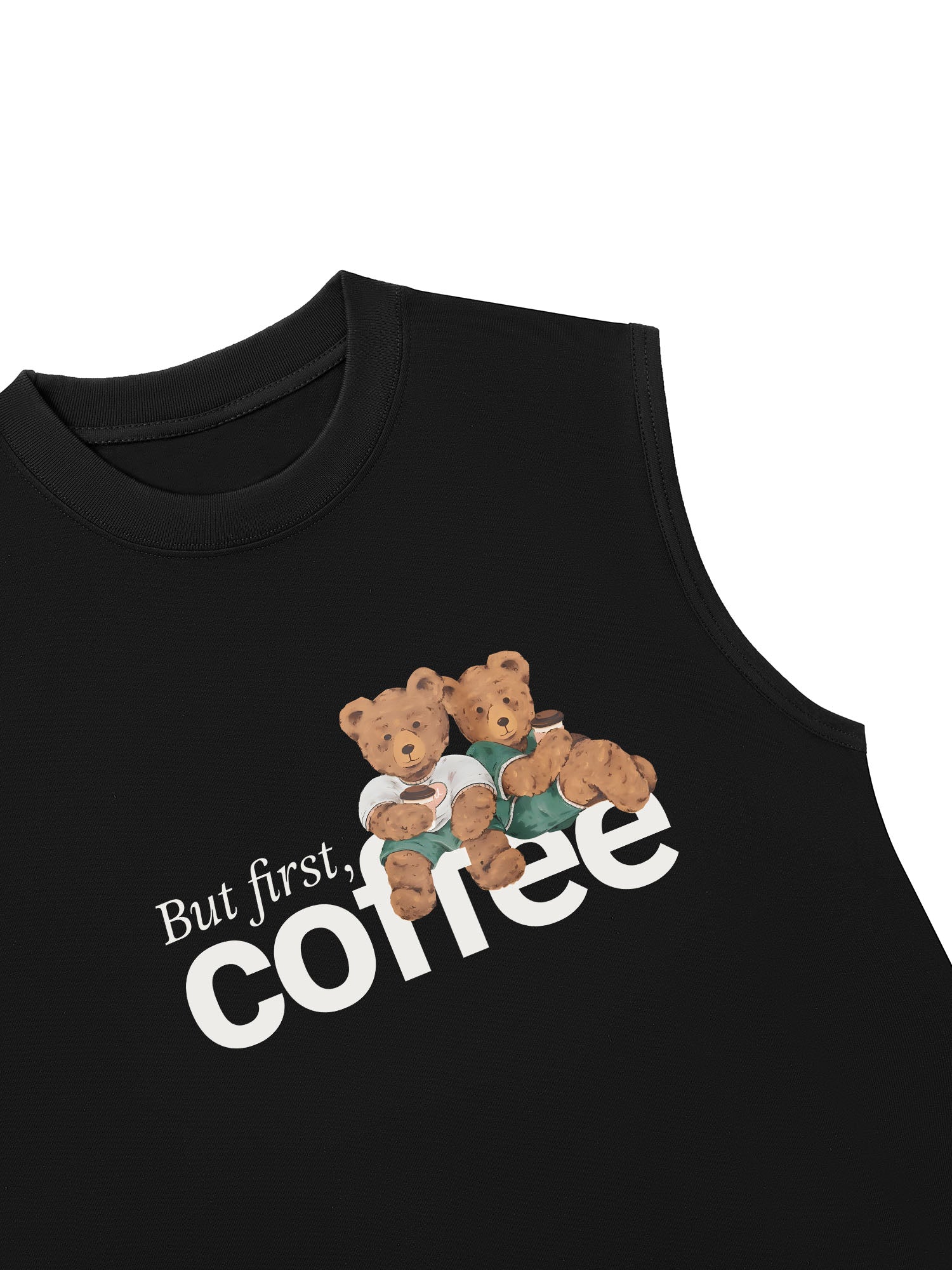 Áo Ba Lỗ Relaxed Fit But First Coffee