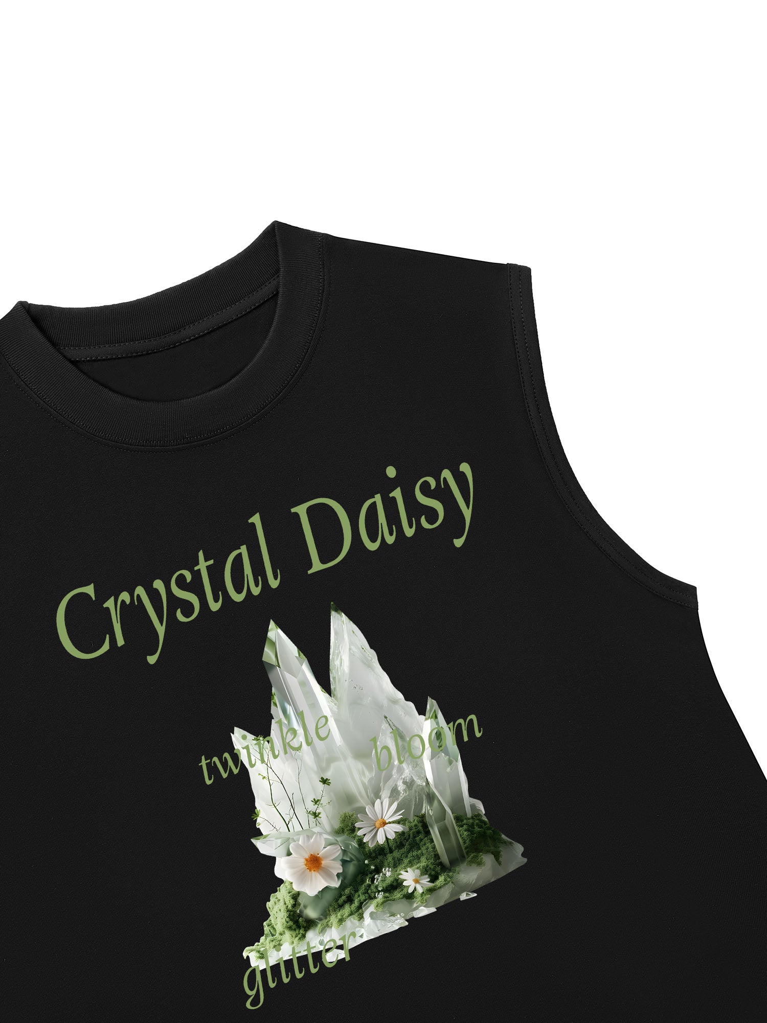 Áo Ba Lỗ Relaxed Fit Floral Crytsal Daisy