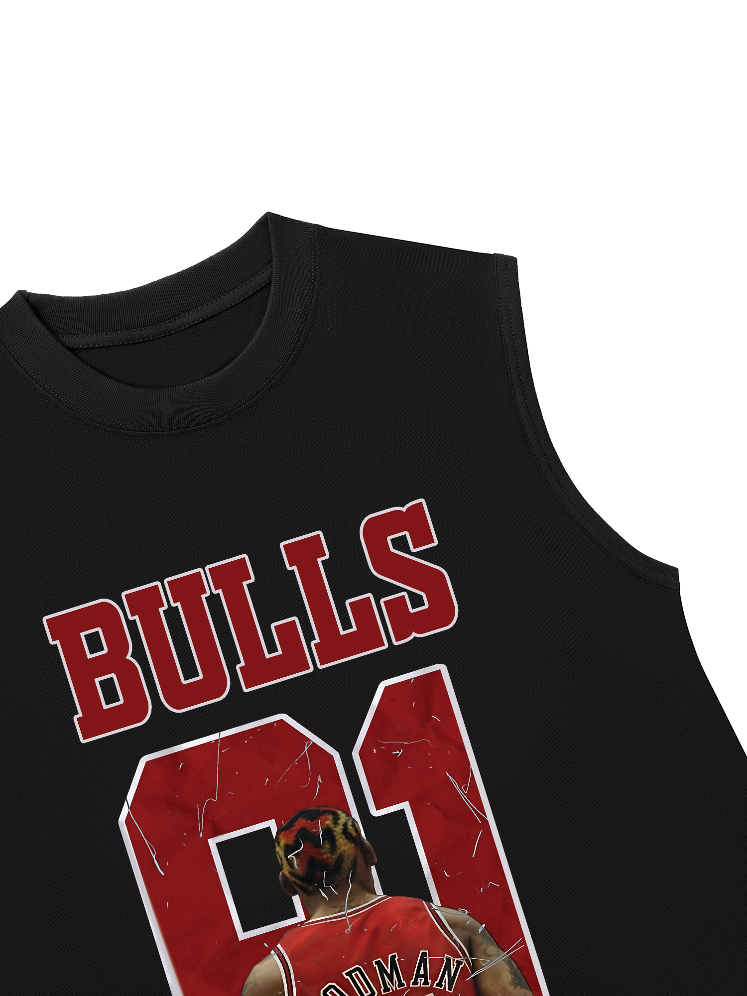 Áo Ba Lỗ Relaxed Fit Basketball BullRodman
