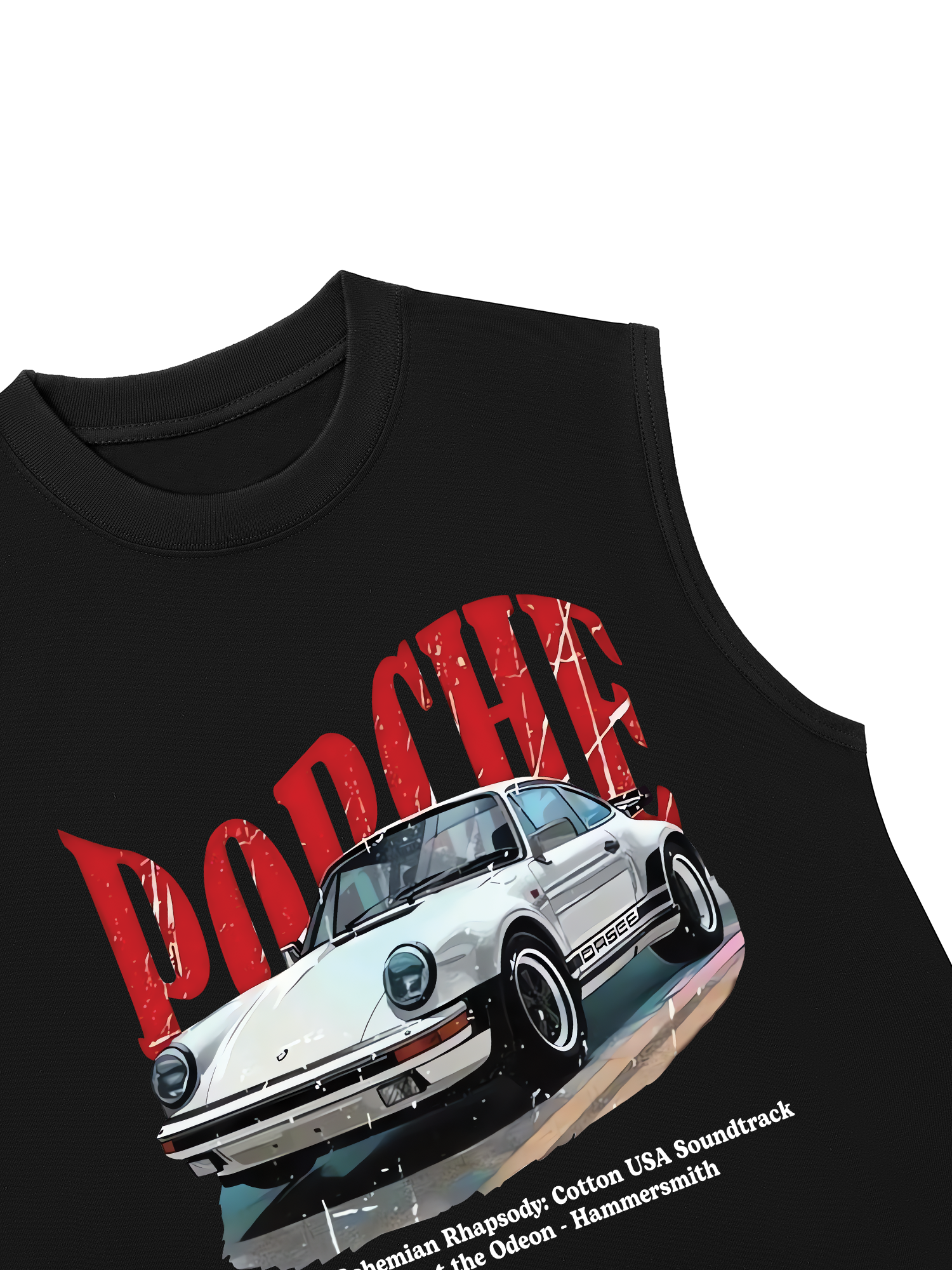 Áo Ba Lỗ Relaxed Fit Porsche Vintage Style