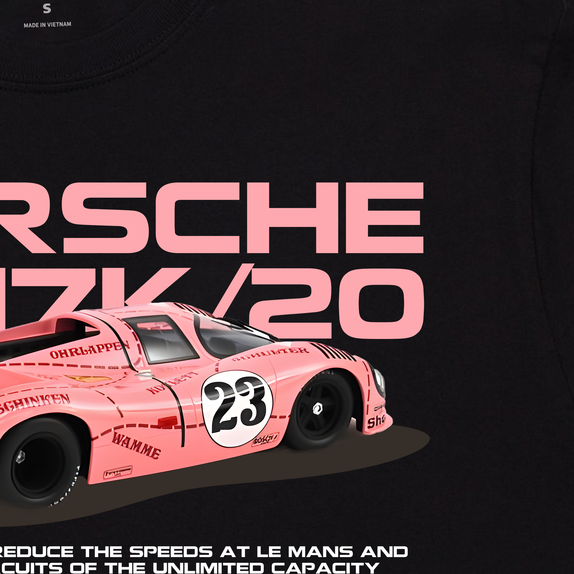 Áo Thun Oversize Porsche 917K Pink Pig