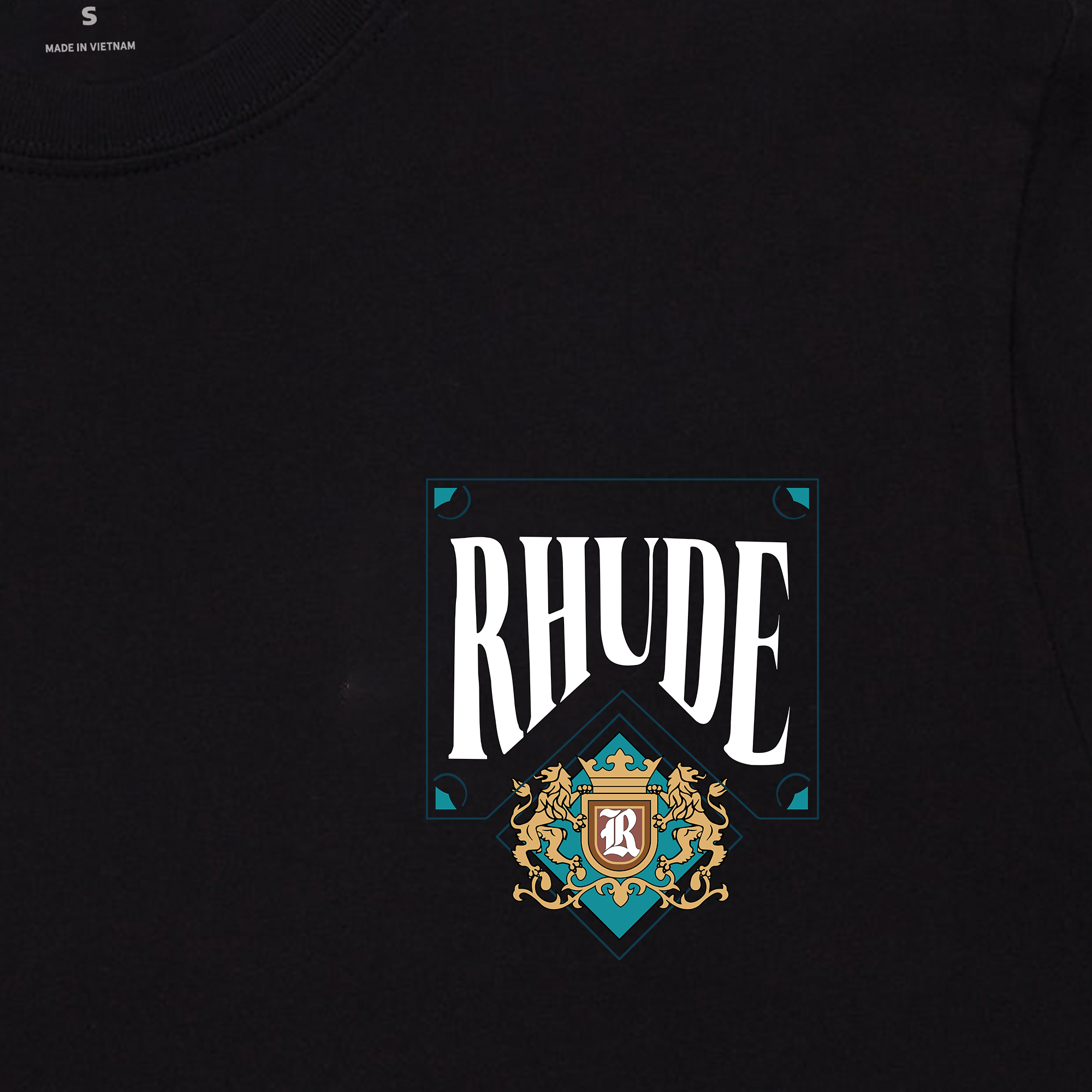 Áo Thun Oversize RHUDE CARD Teal