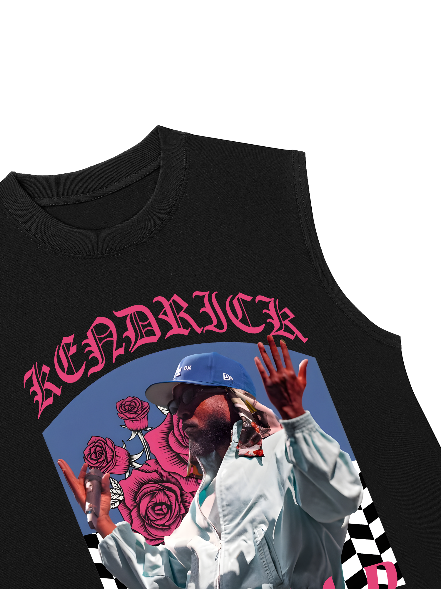 Áo Ba Lỗ Relaxed Fit Rapper Kendrick Lamar Roses