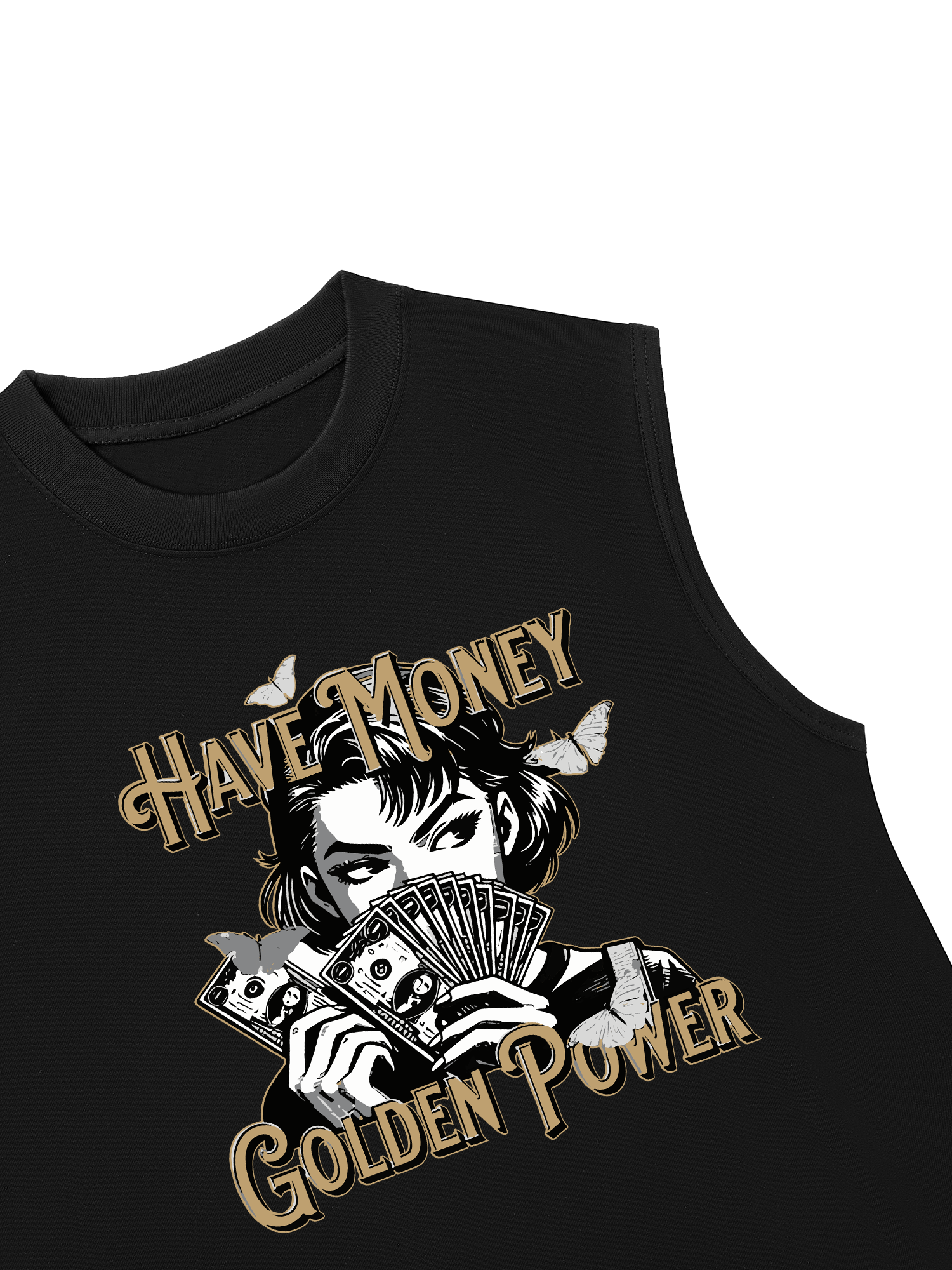 Áo Ba Lỗ Relaxed Fit Money Golden Power