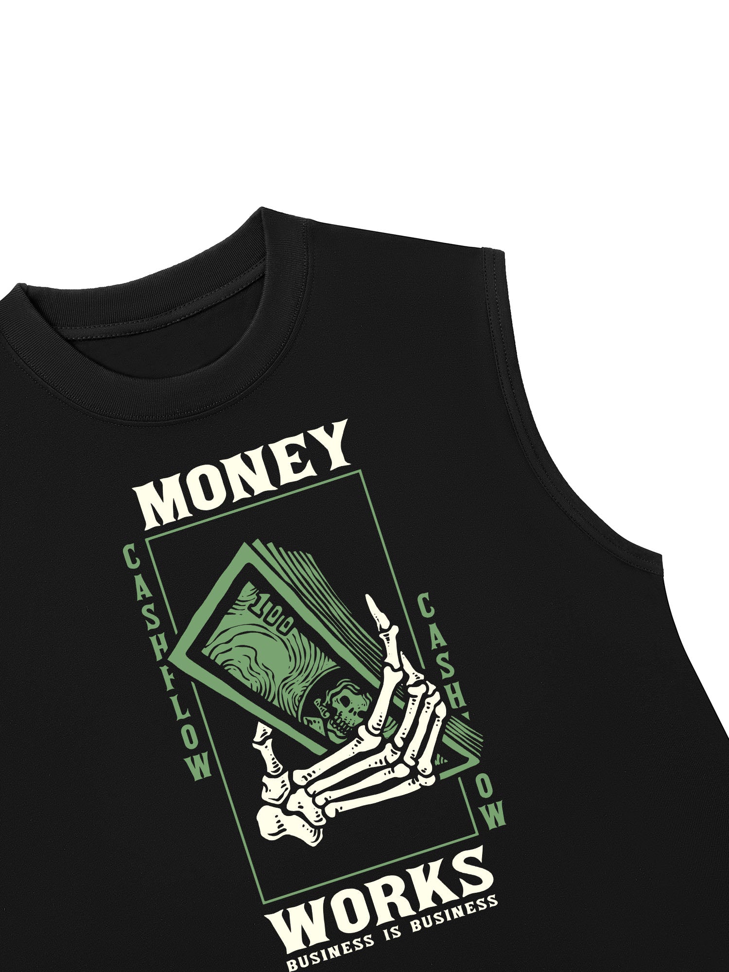 Áo Ba Lỗ Relaxed Fit Money Works Business Is Business