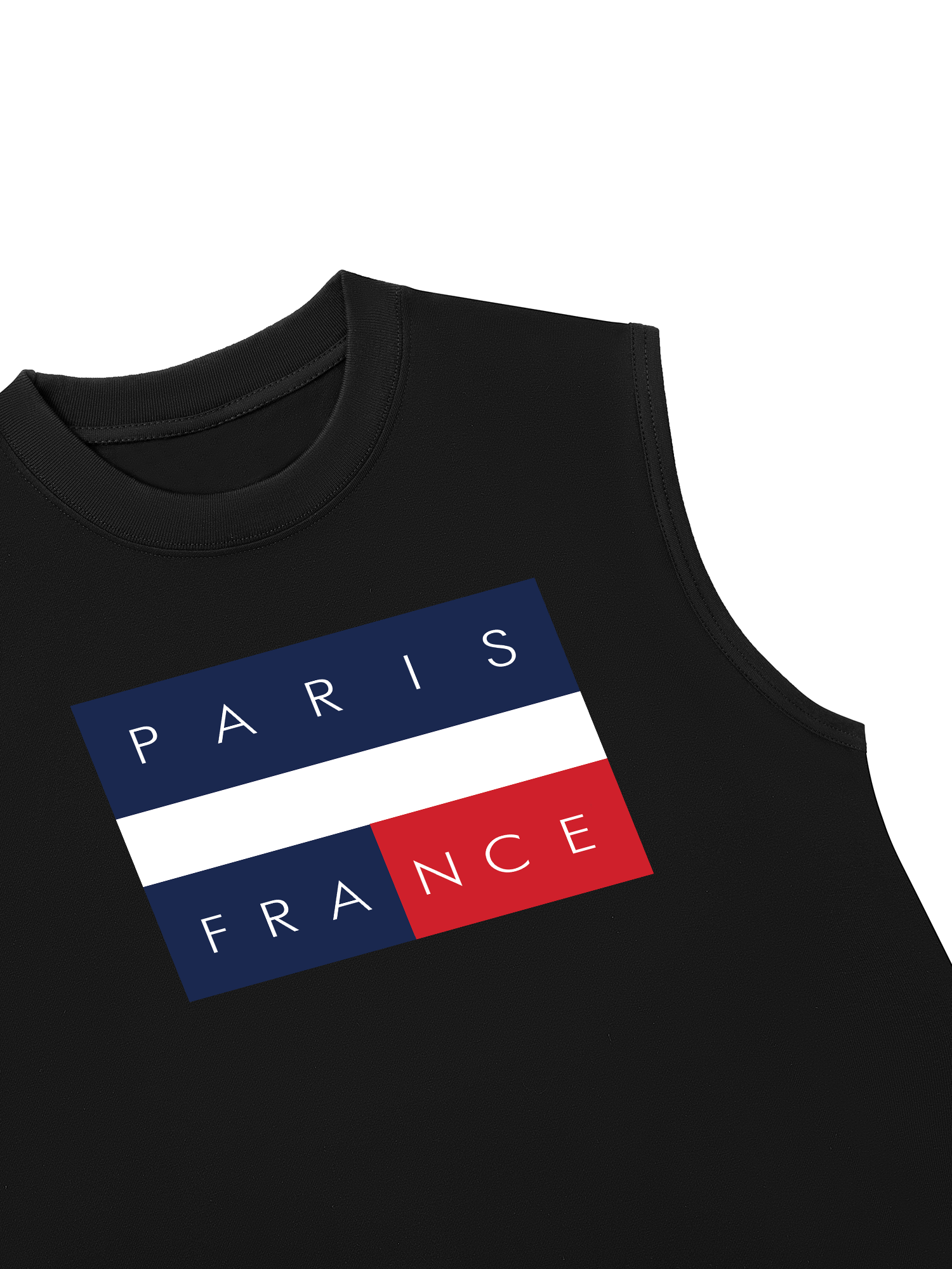 Áo Ba Lỗ Relaxed Fit Paris France Flag