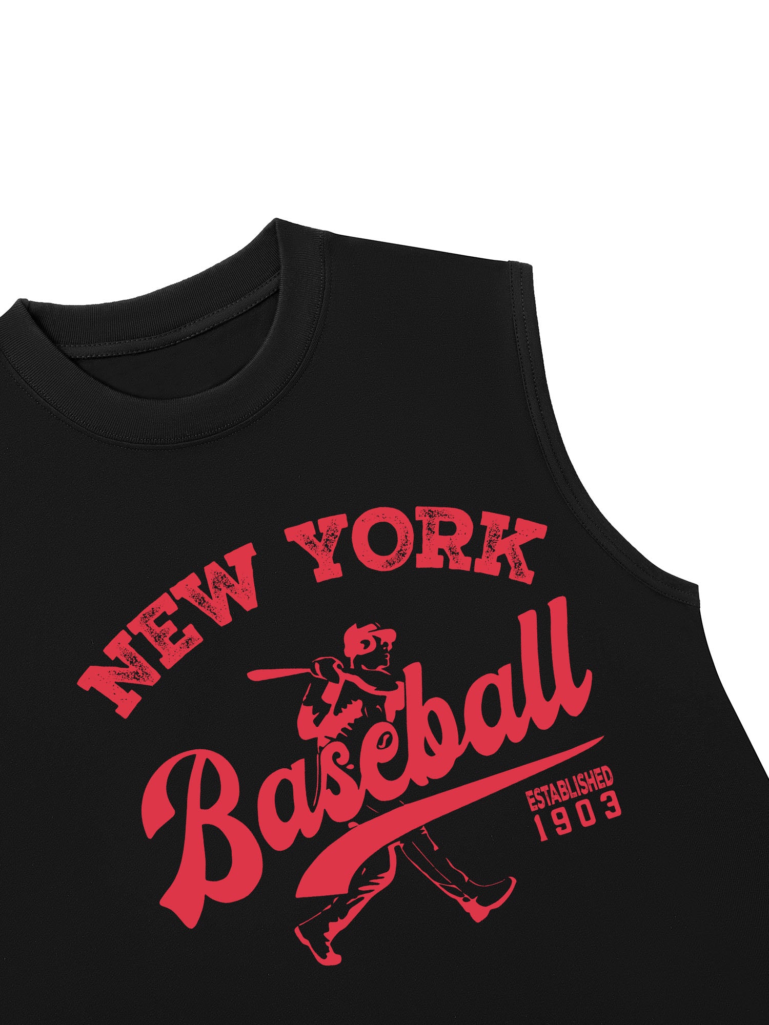 Áo Ba Lỗ Relaxed Fit New York Baseball Pink