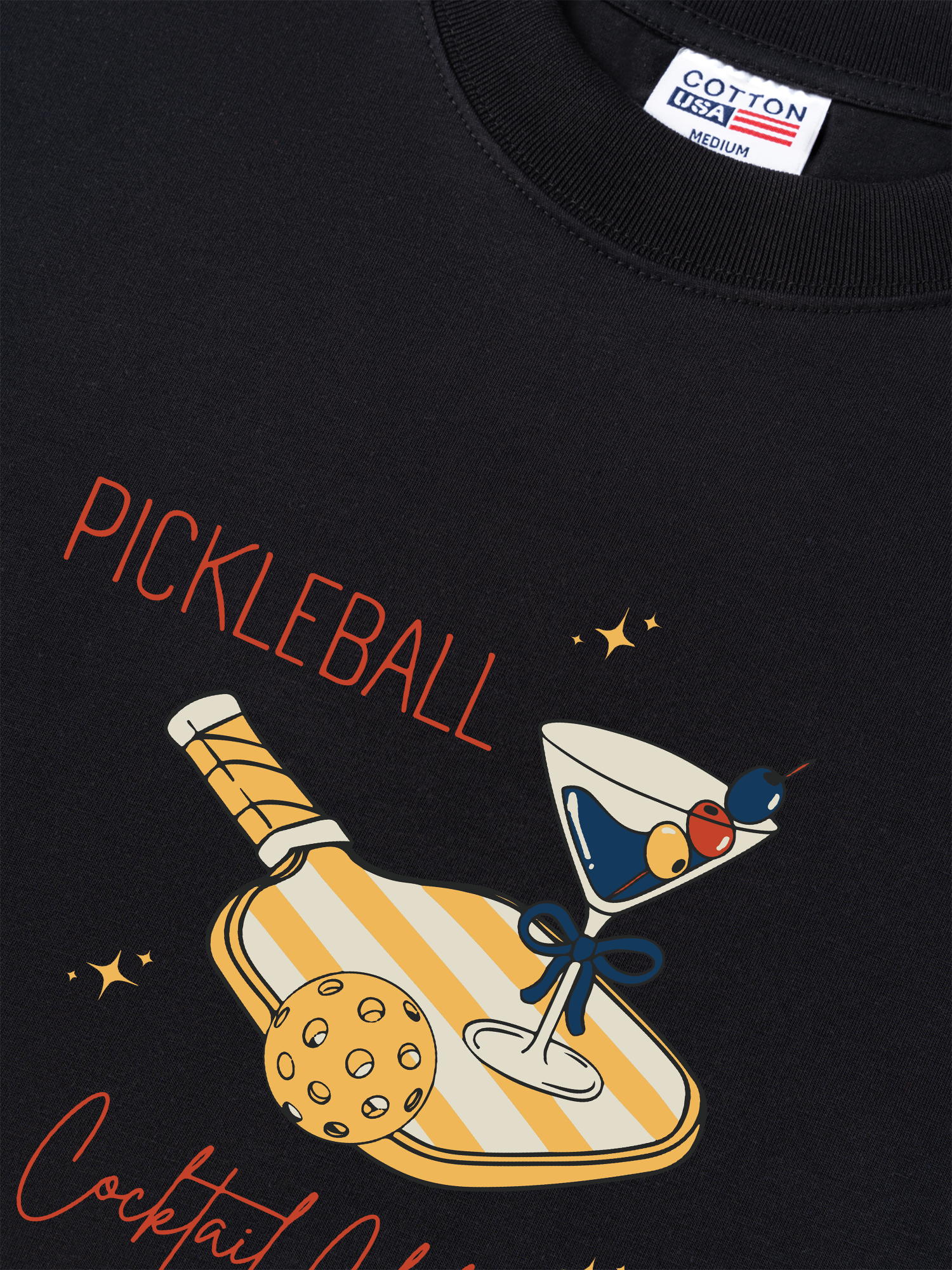 Áo Thun Relaxed Fit Pickleball Cocktail Club