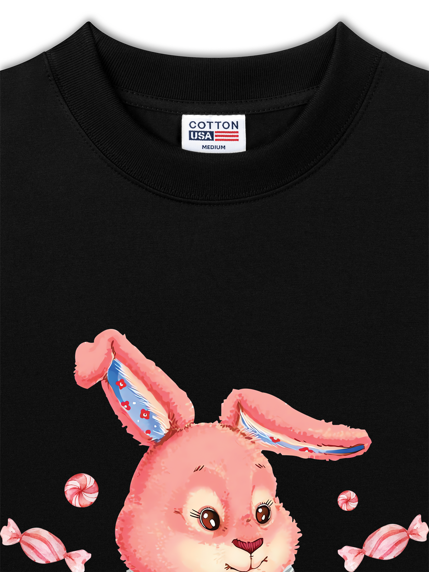 Áo Thun Relaxed Fit Soft Paw Pinky Bunny