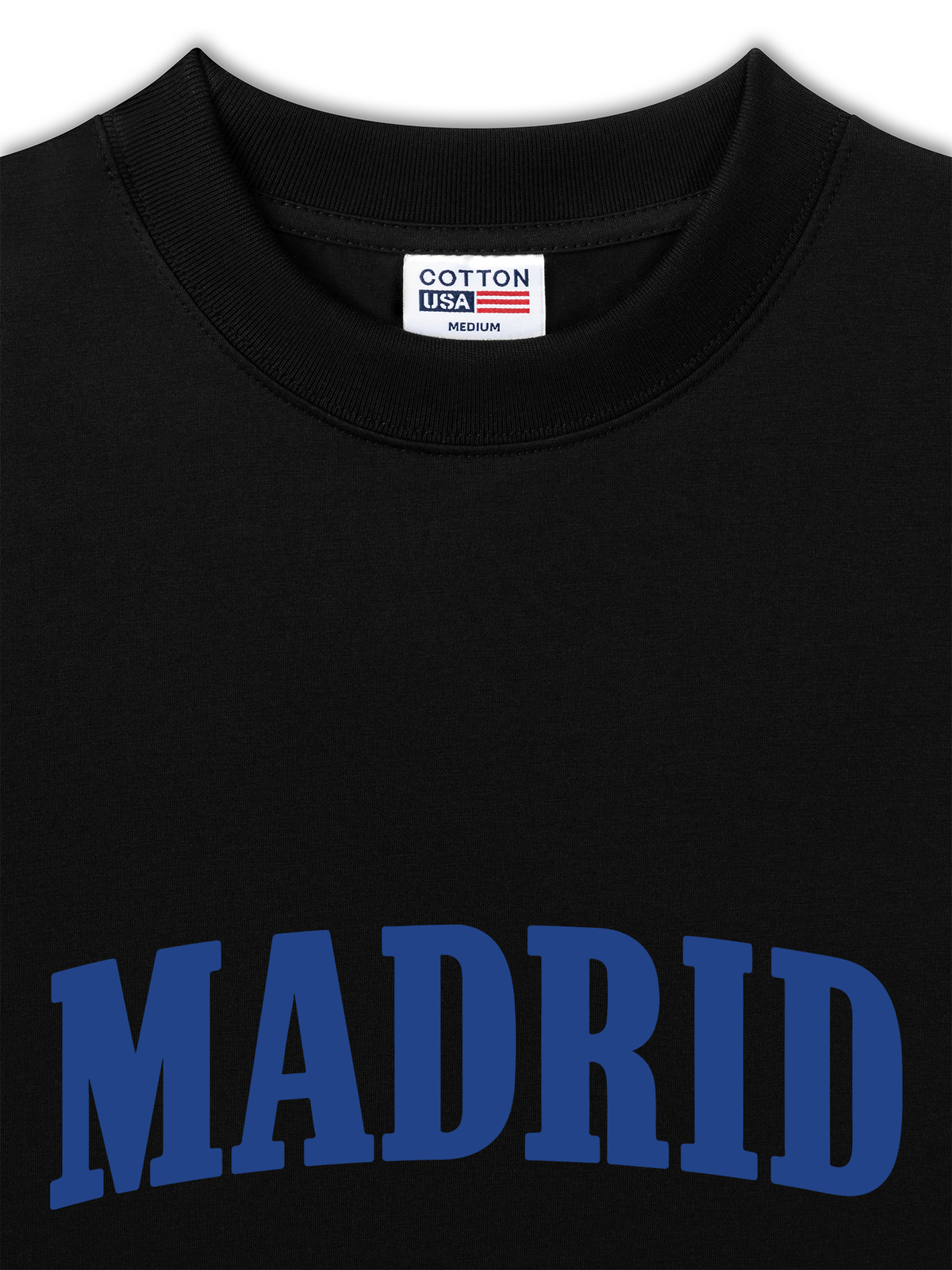 Áo Thun Relaxed Fit Basic Blue Madrid