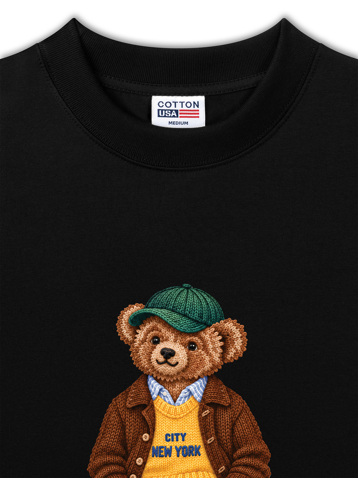 Áo Thun Relaxed Fit Bear Autumn Outfit