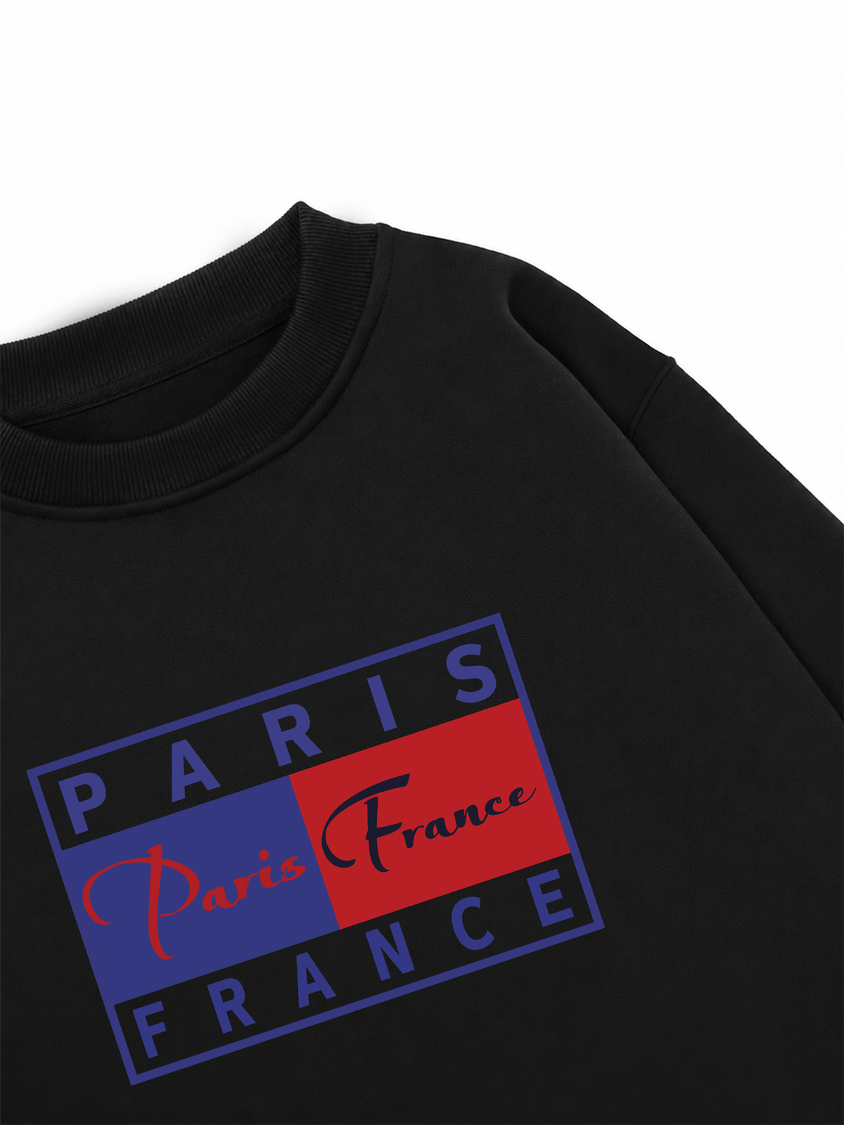 Áo Sweater Nỉ Hai Da Bassic Paris France