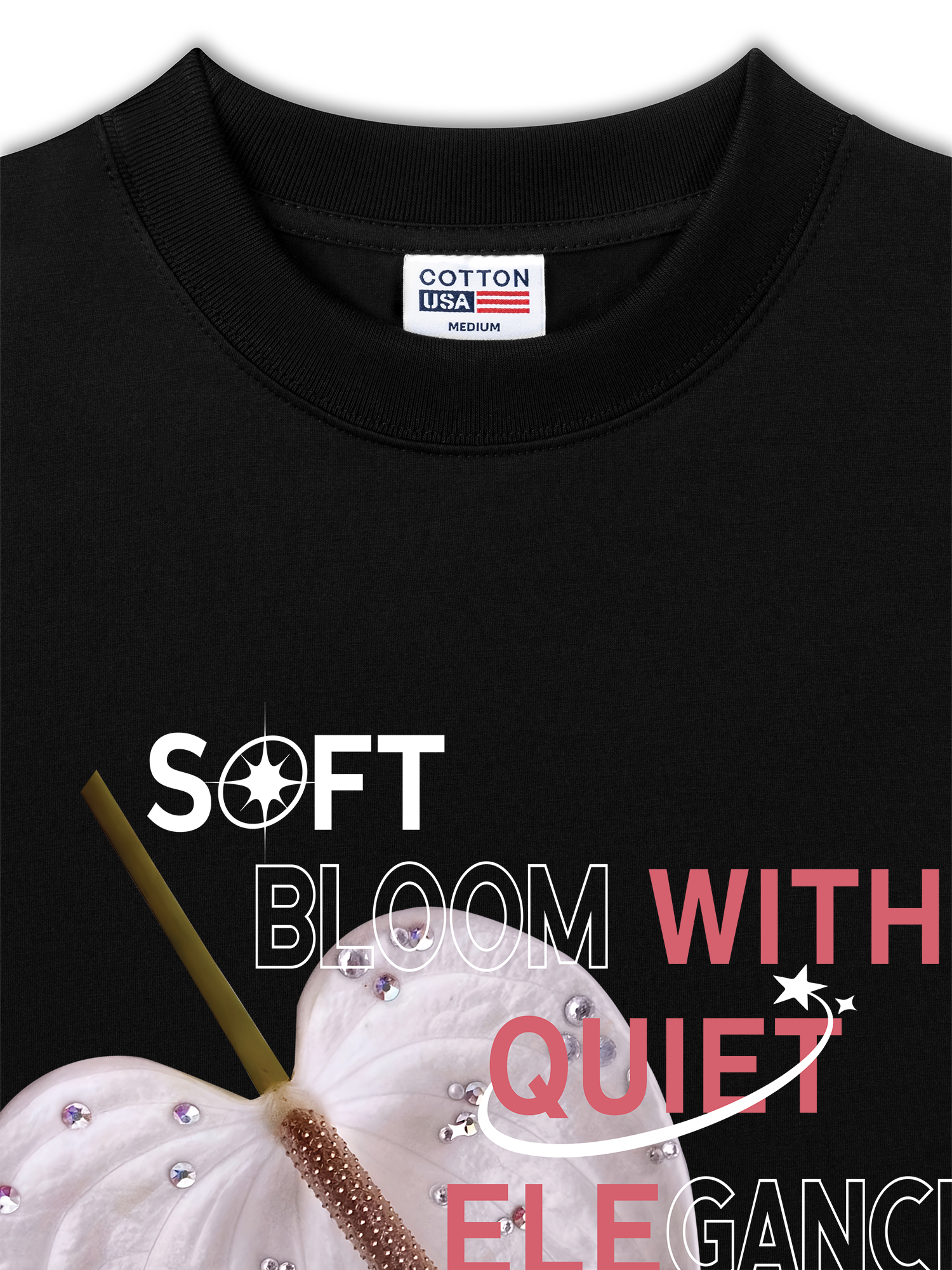 Áo Thun Relaxed Fit Bling Soft Bloom