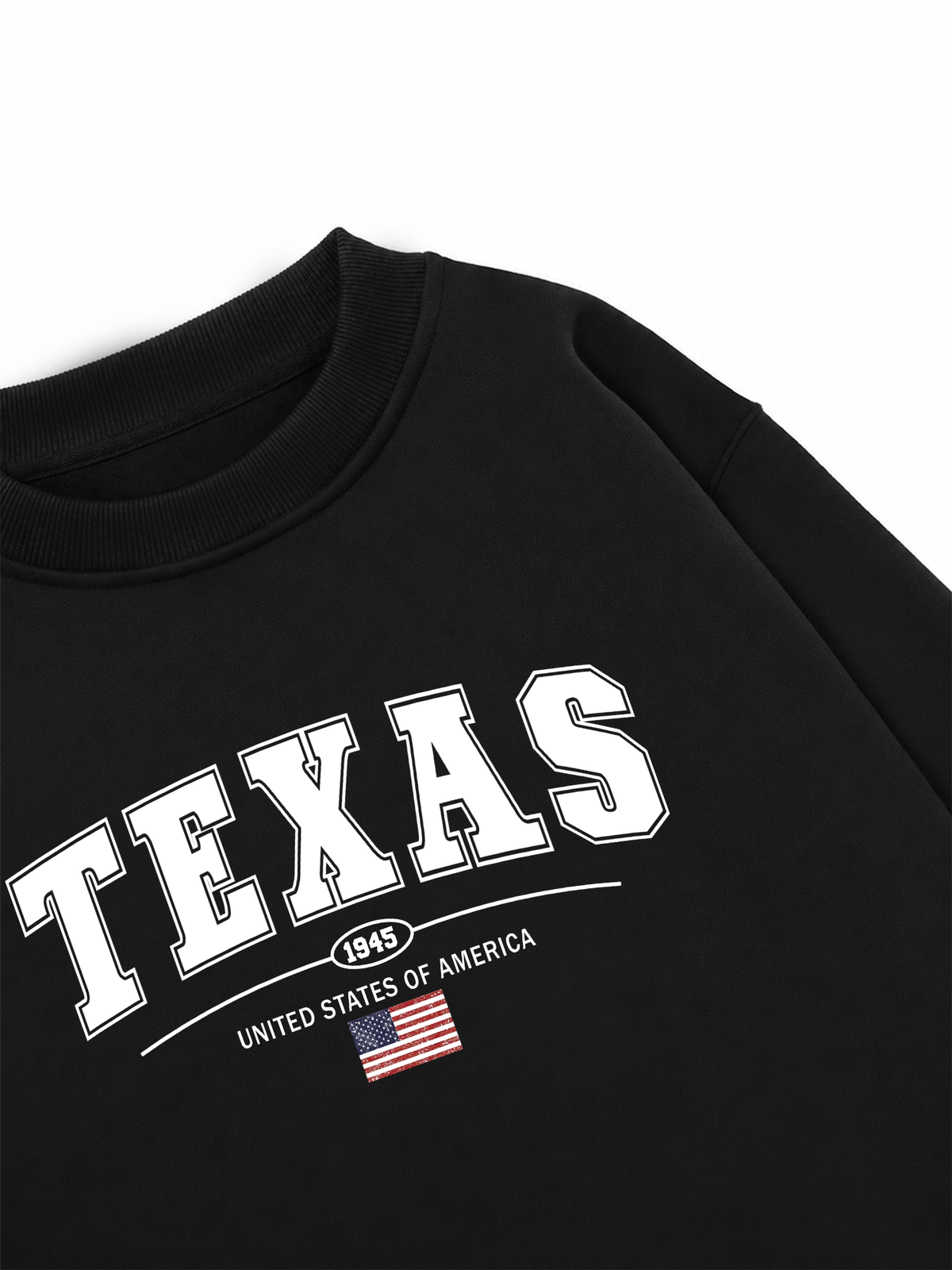 Áo Sweater Nỉ Hai Da USA Texas 1945