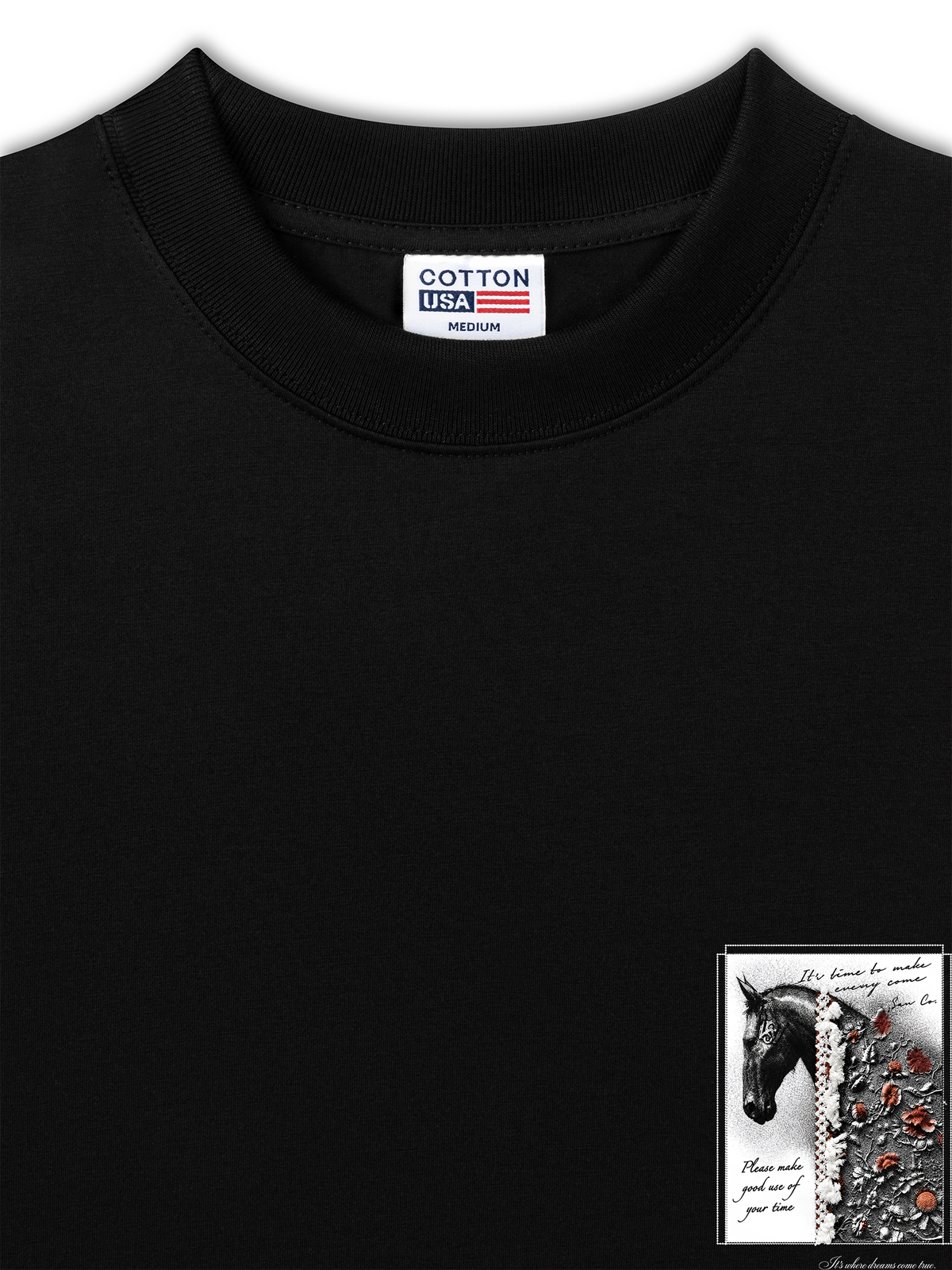 Áo Thun Relaxed Fit  Floral Horse
