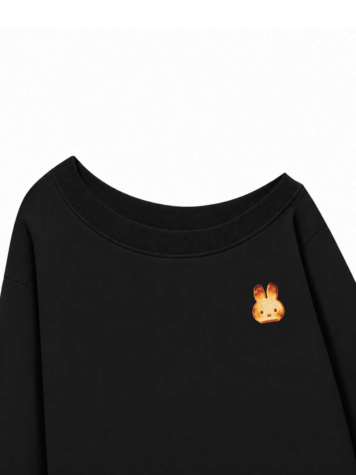 Áo Sweater Lệch Vai Nỉ Hai Da  Bunny Bread