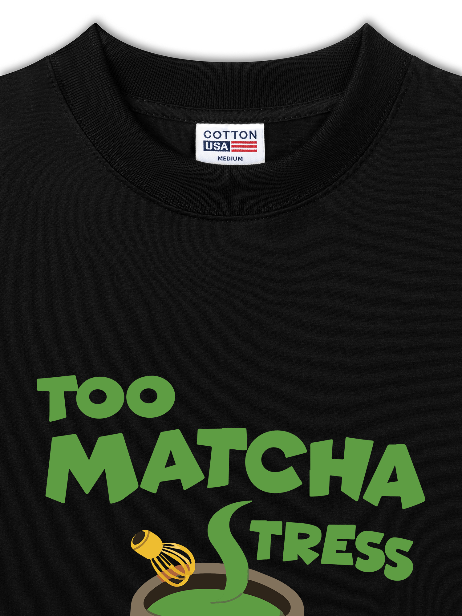 Áo Thun Relaxed Fit  Too Matcha Stress