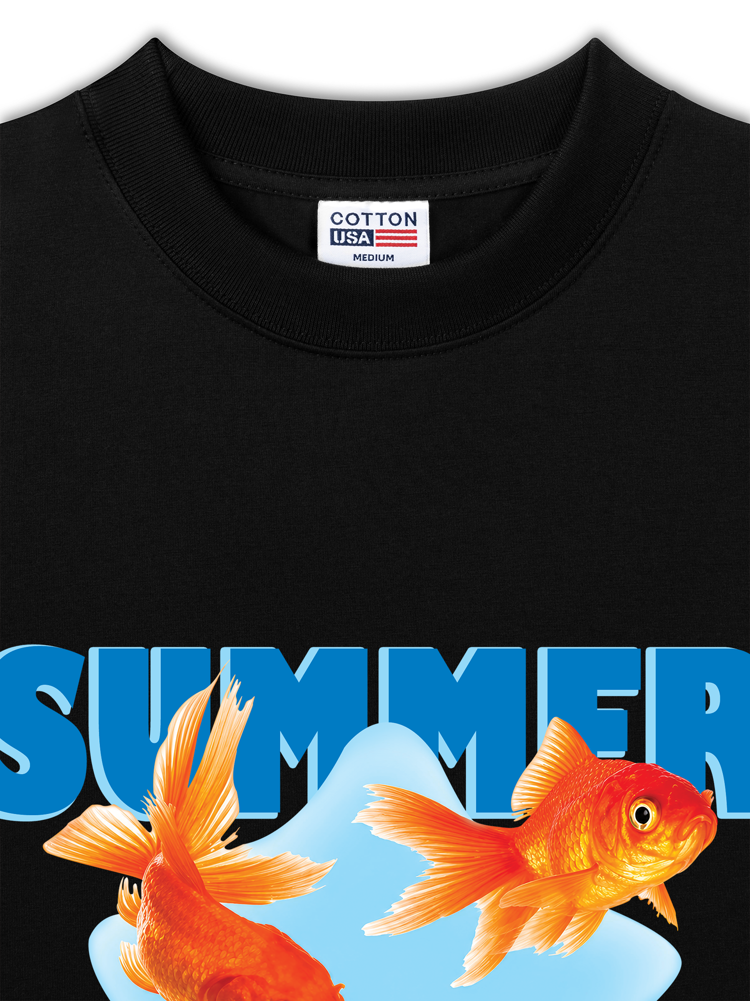Áo Thun Relaxed Fit Tshirt Tshirt Tropical Summer Goldfish