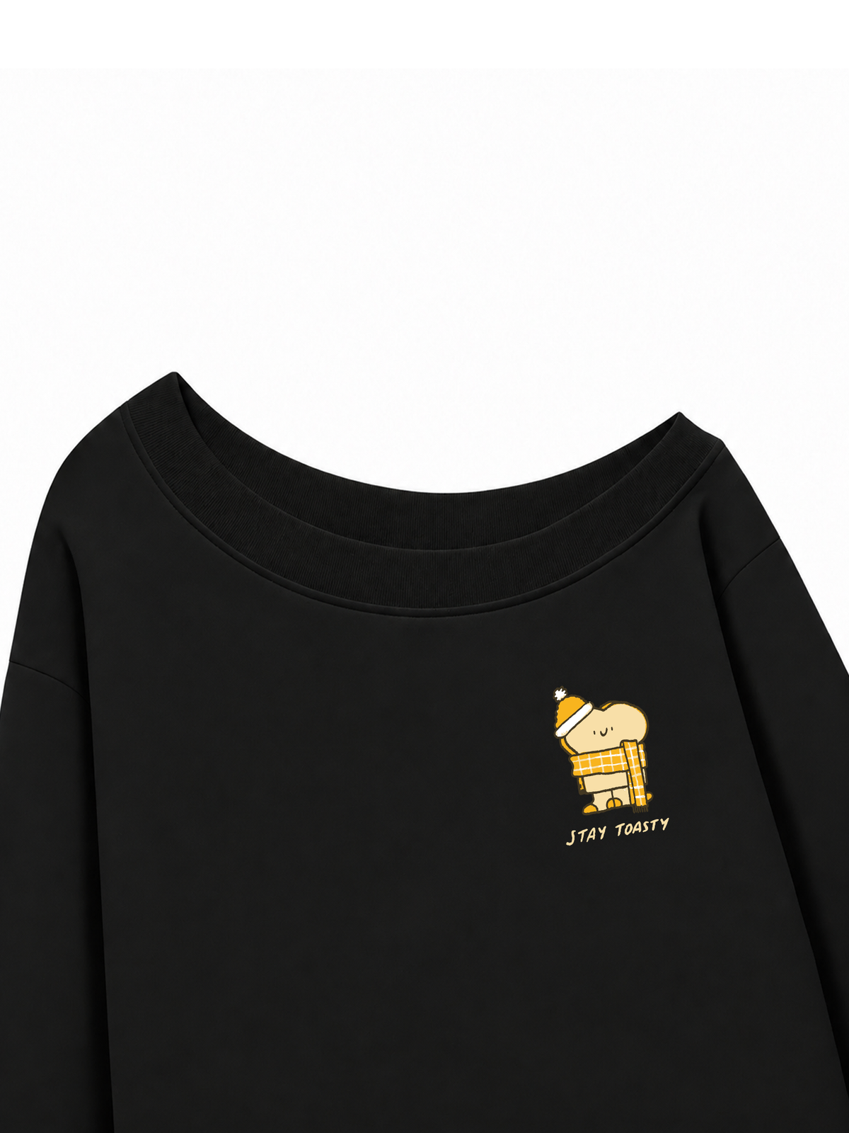 Áo Sweater Lệch Vai Nỉ Hai Da  Stay Toasty