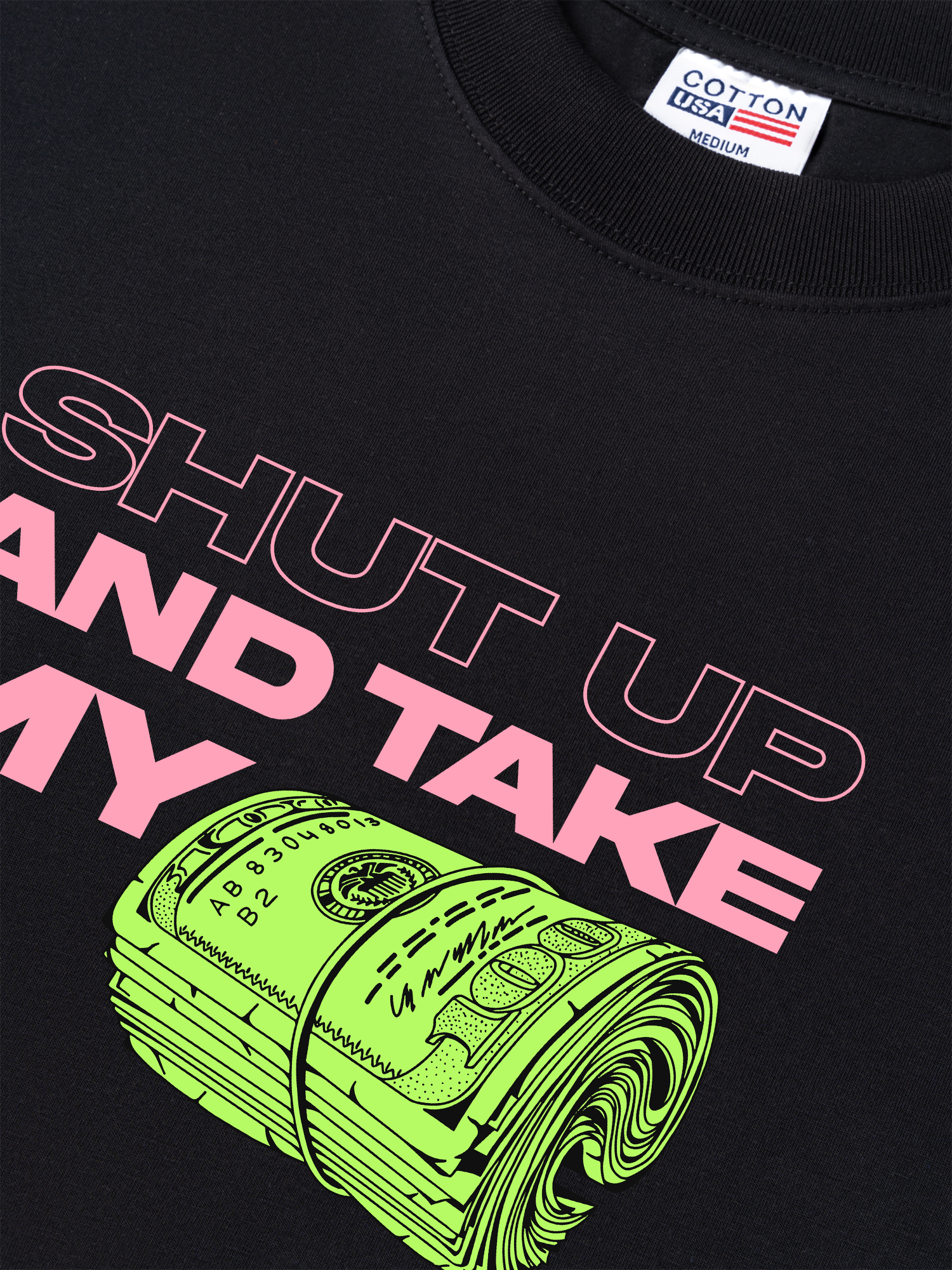 Áo Thun Relaxed Fit Money Shut Up And Take My