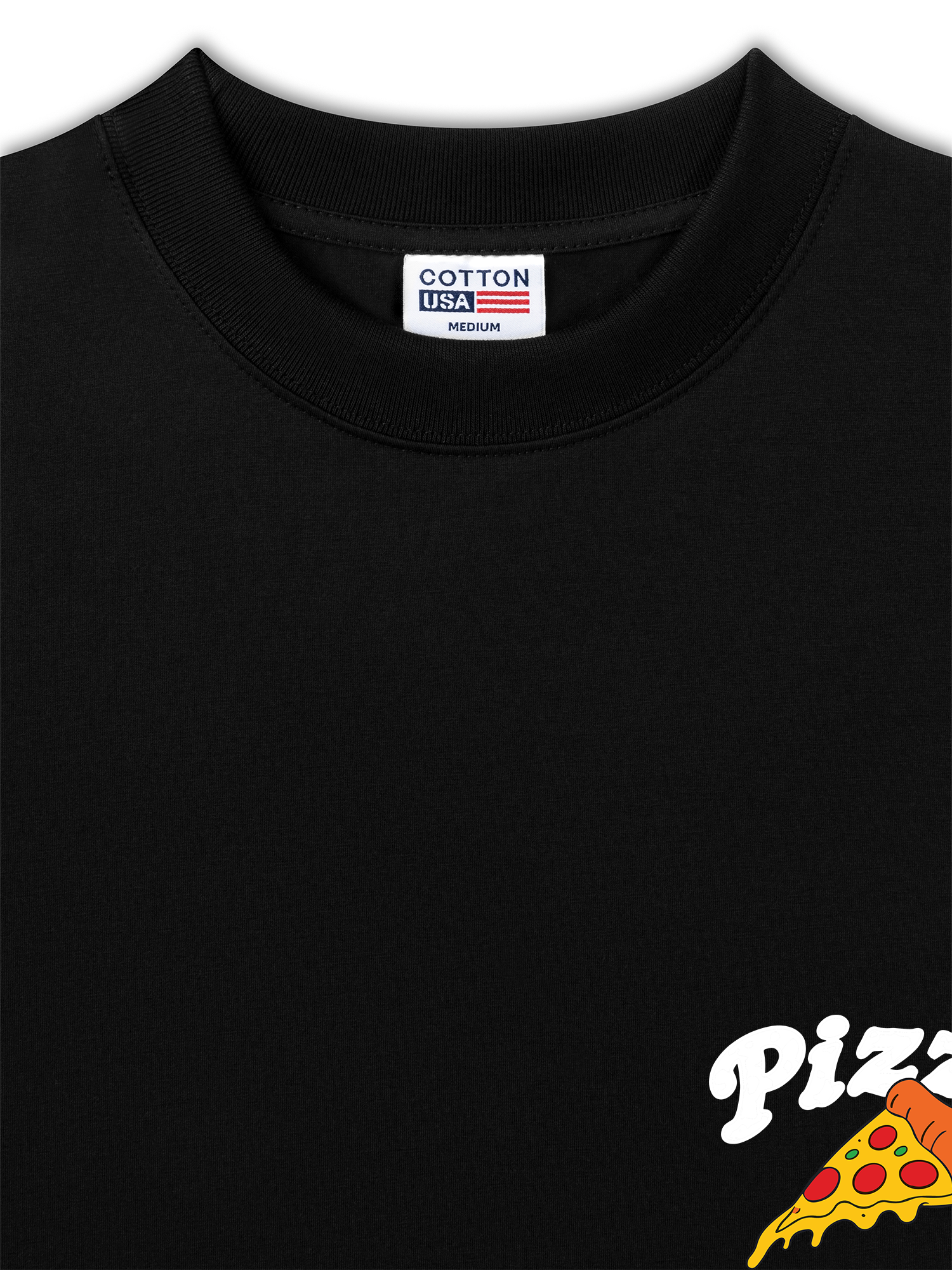 Áo Thun Relaxed Fit Yummy Mood Pizza Daily