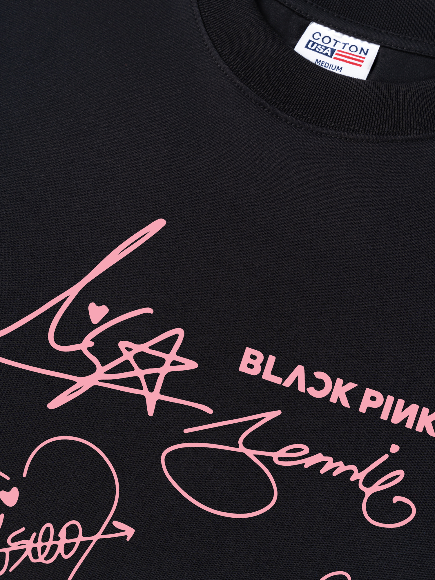 Áo Thun Relaxed Fit Idols BlackPink Sign