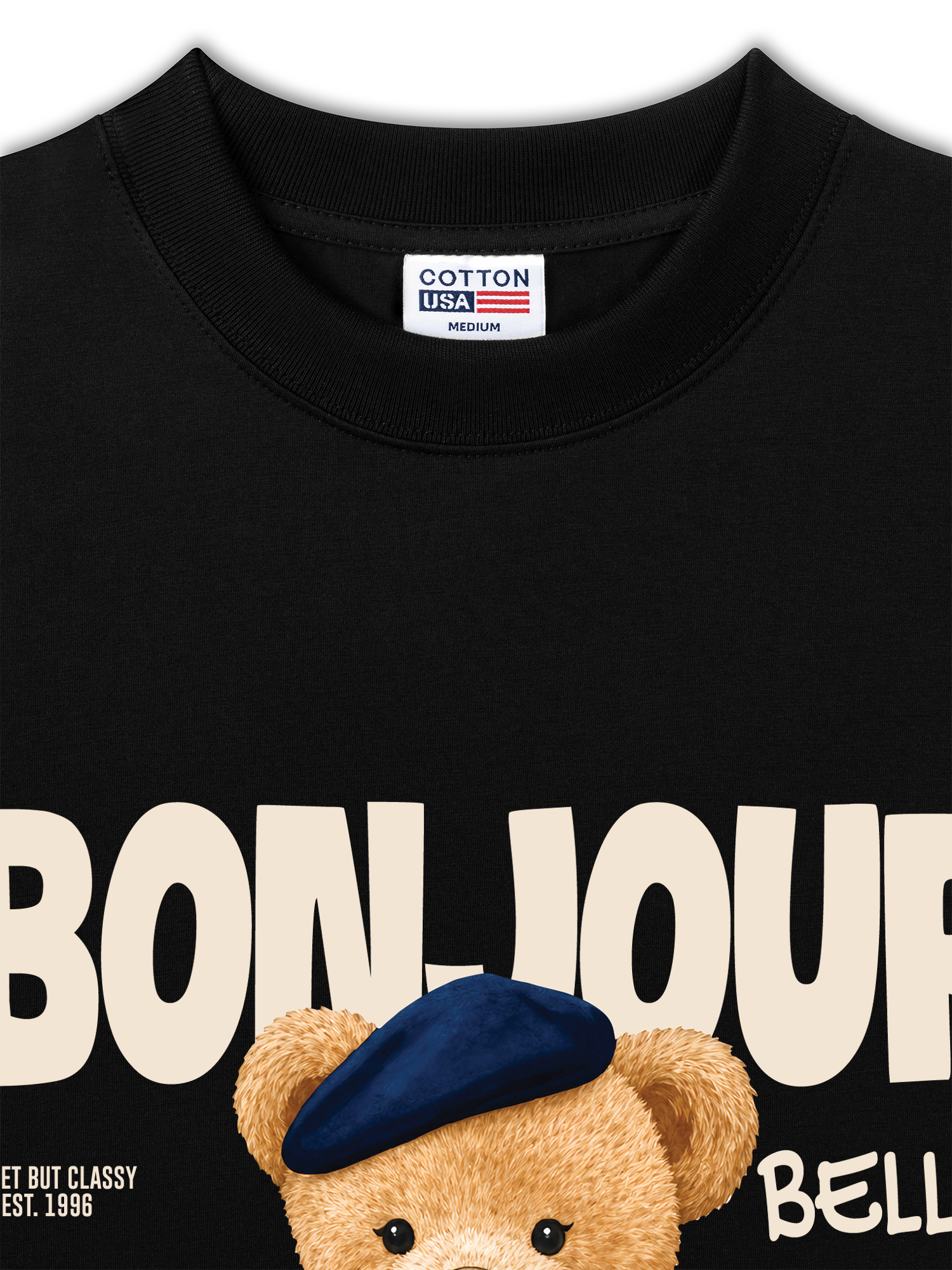 Áo Thun Relaxed Fit Bear Town Bonjour Bella