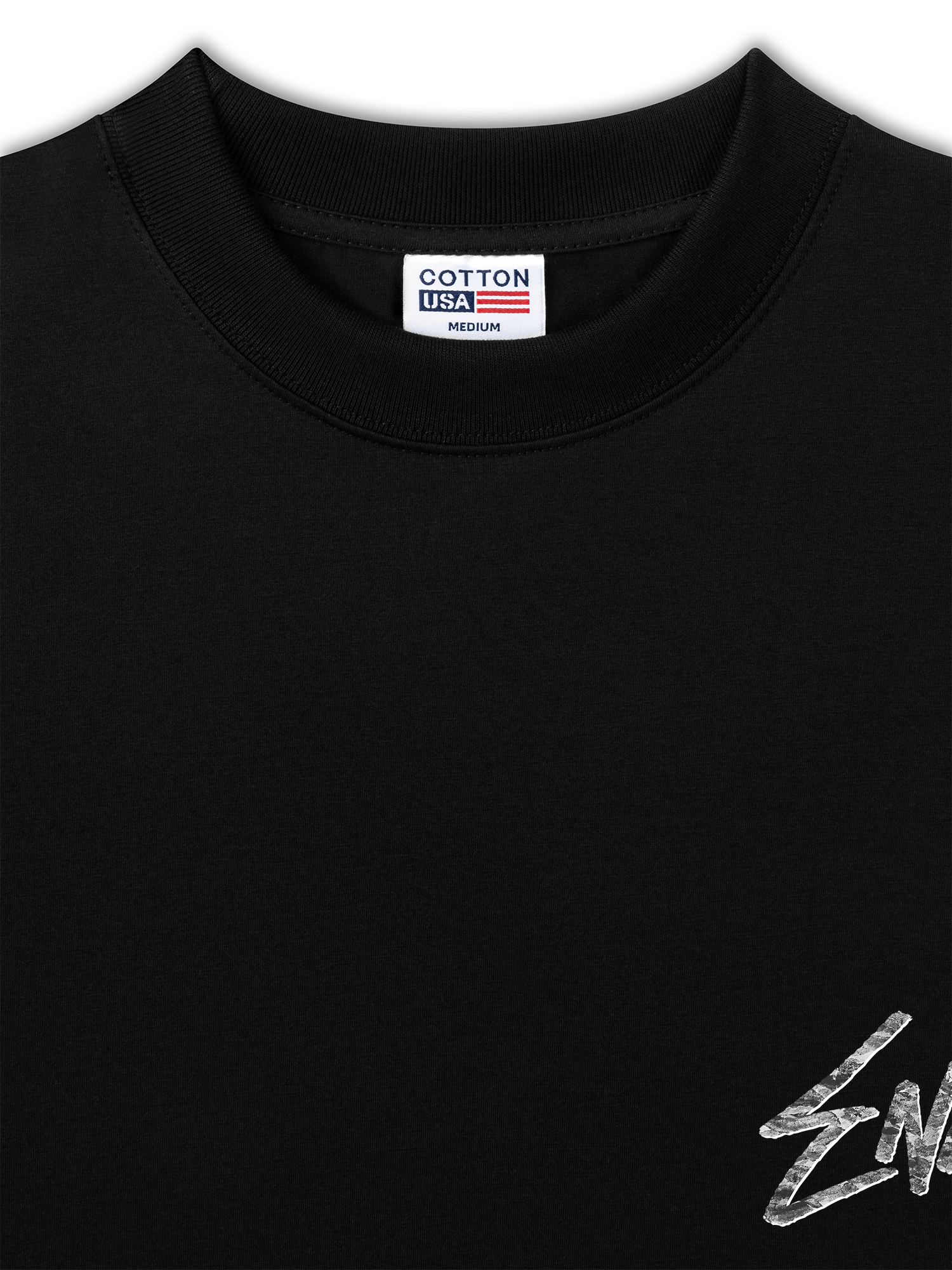 Áo Thun Relaxed Fit Energy Black & White Lucky Kiss
