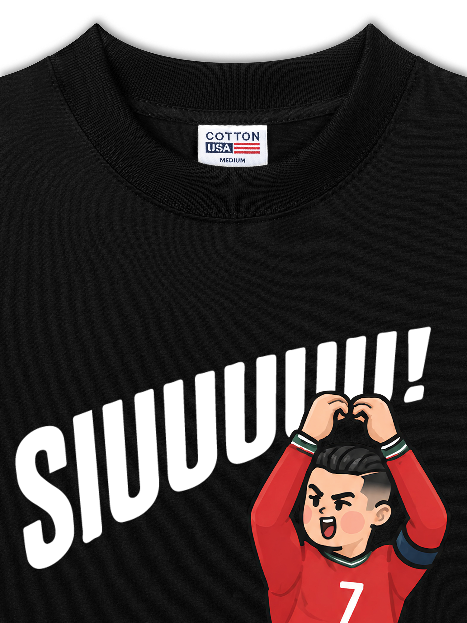 Áo Thun Relaxed Fit Soccer 7 Siuuu POR