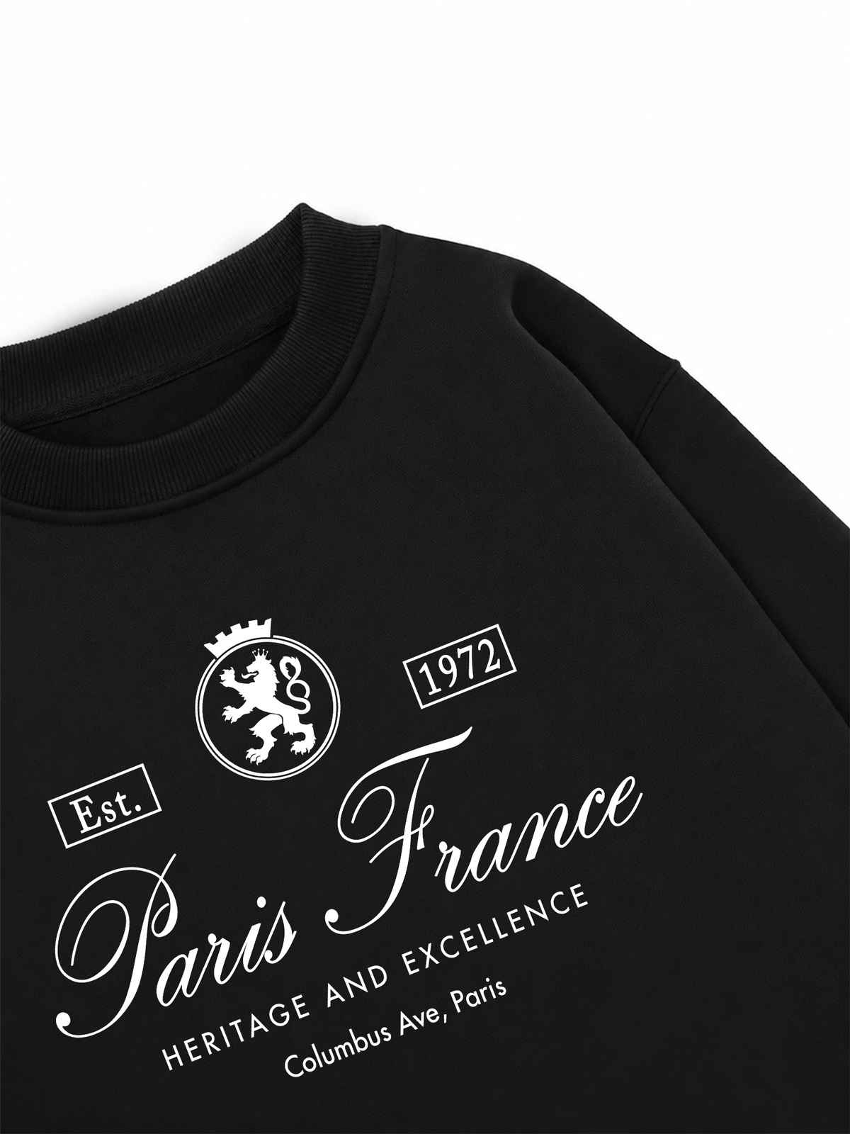 Áo Sweater Nỉ Hai Da Vintage Paris France