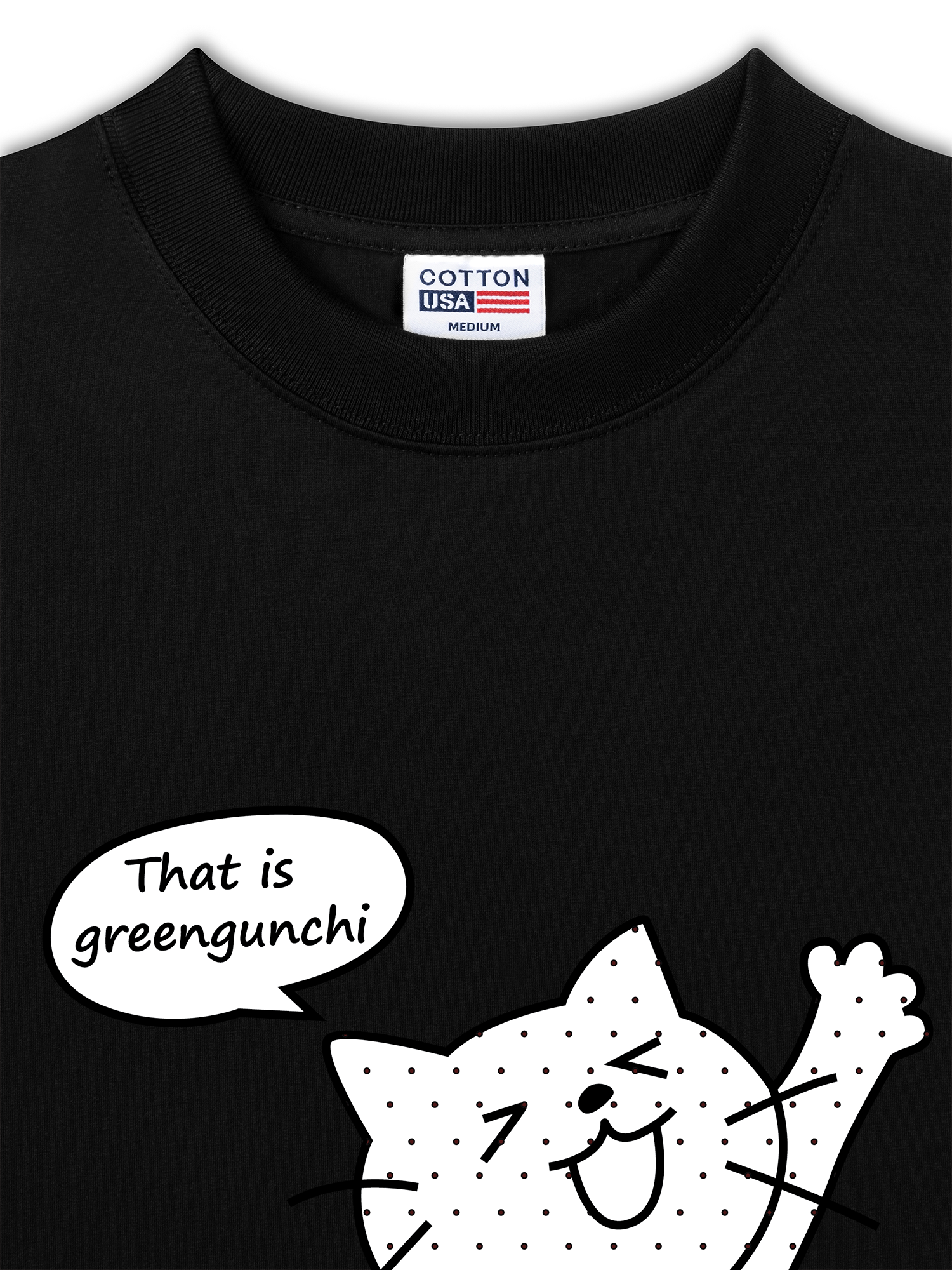 Áo Thun Relaxed Fit Dotty Mood Cute Cat