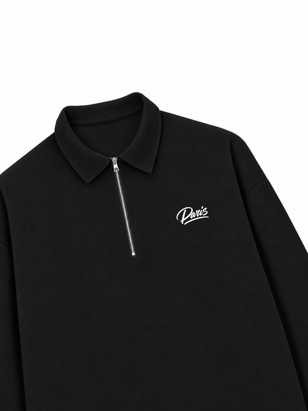 Áo Sweater Polo Nỉ Hai Da Paris Basic Logo