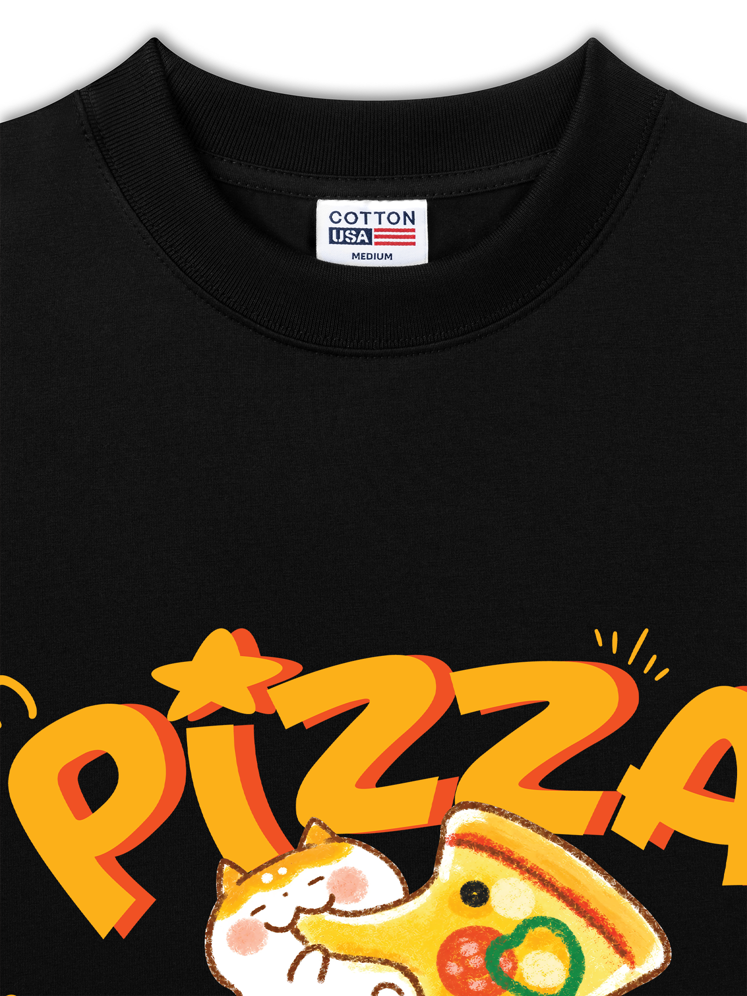 Áo Thun Relaxed Fit Yummy Mood Pizza