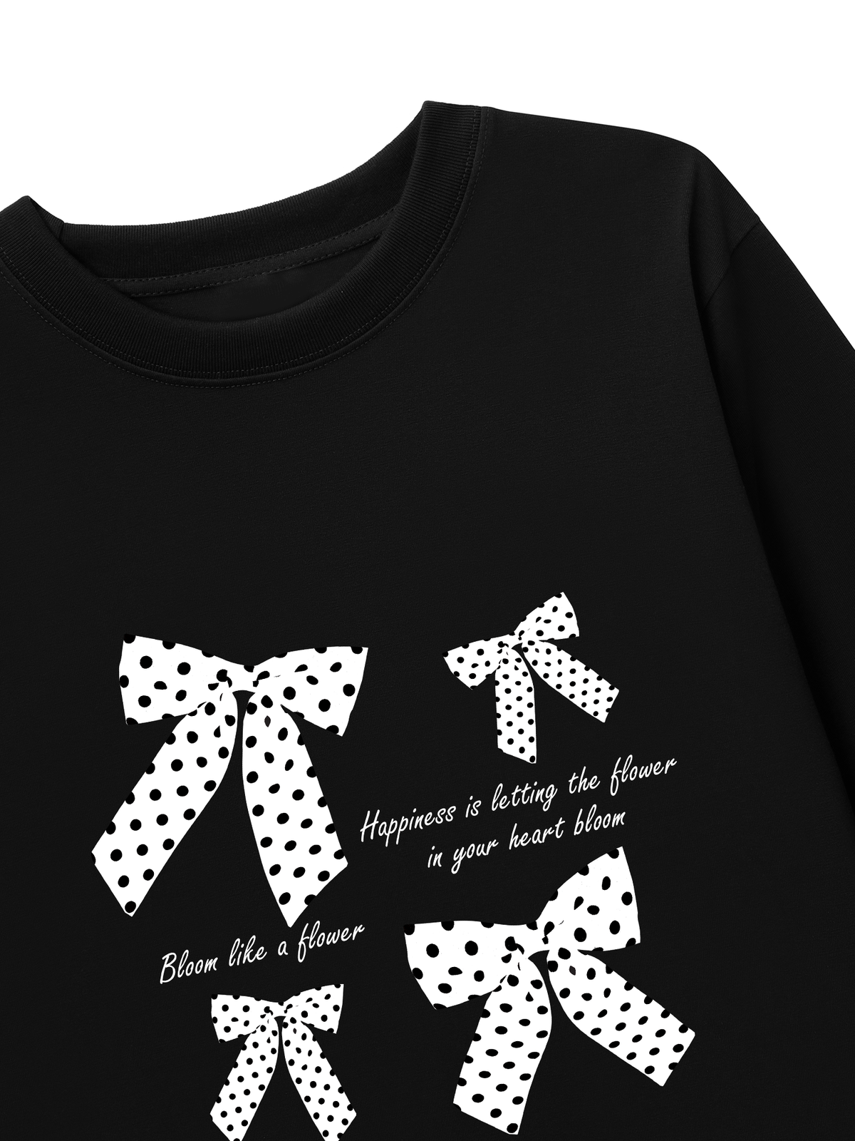 Áo Thun Dài Tay Dotty Mood Lovely Bloom Ribbon
