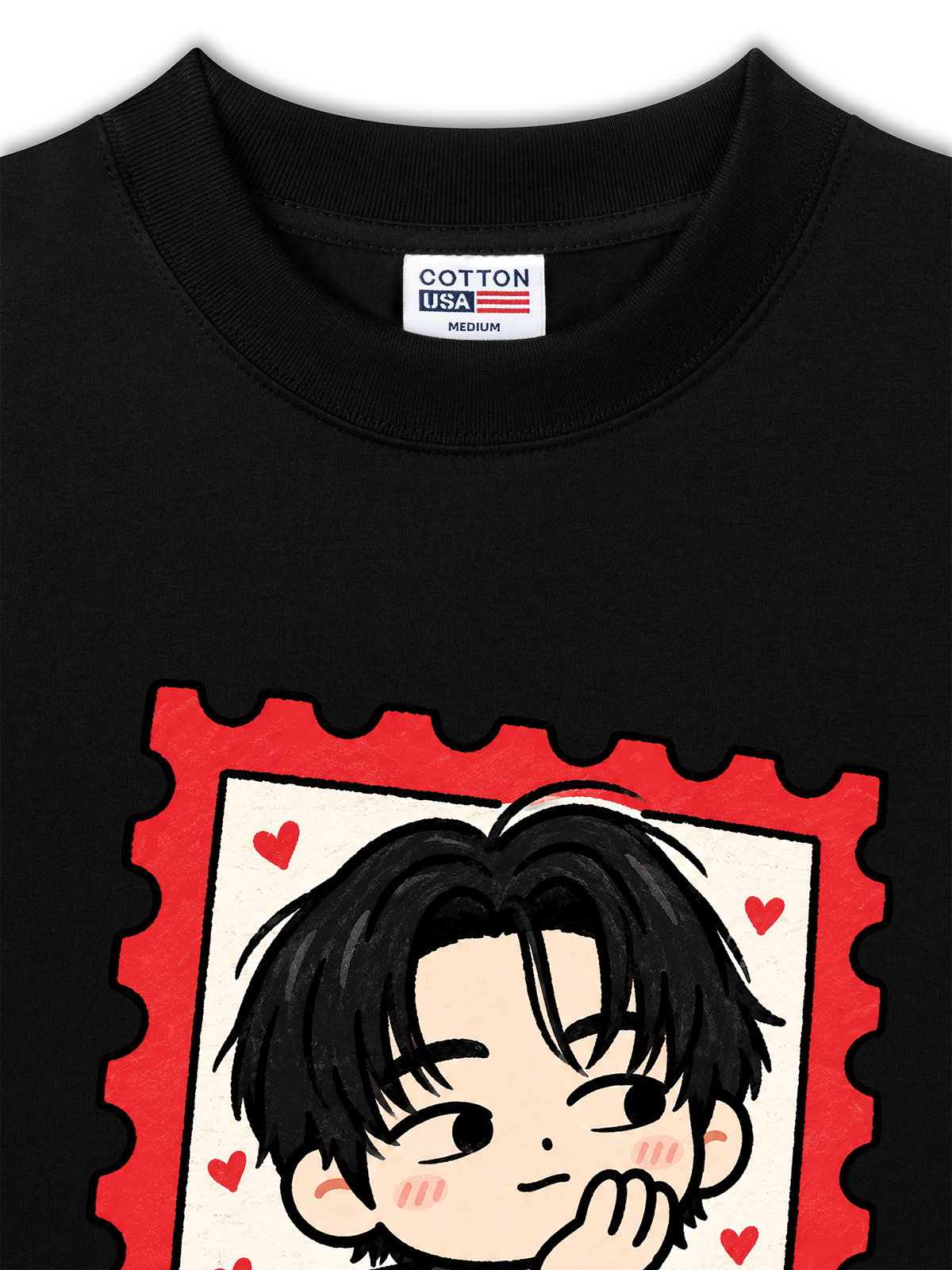Áo Thun Relaxed Fit Teahyung Chibi