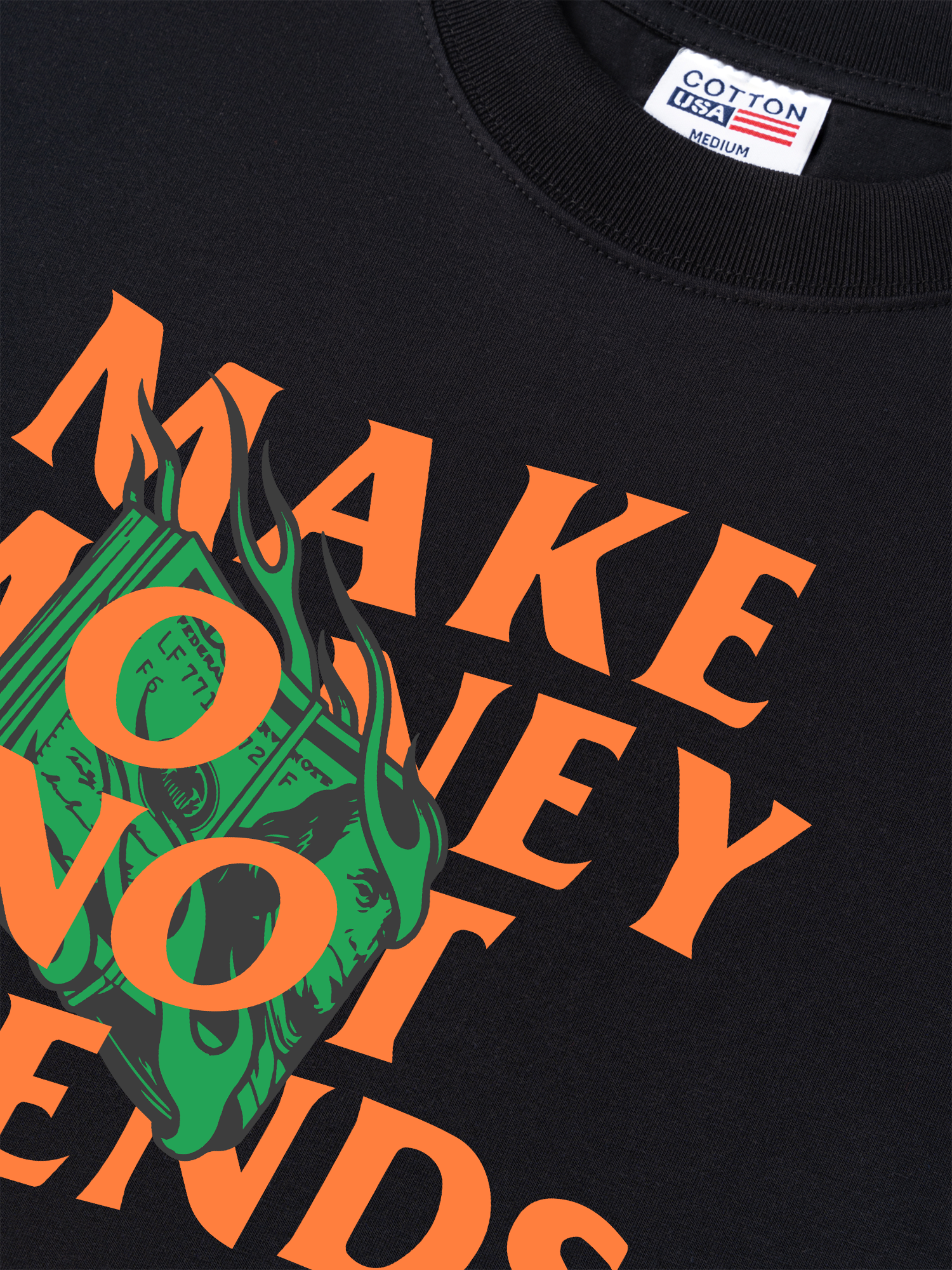 Áo Thun Relaxed Fit Money Make Money Not Friends