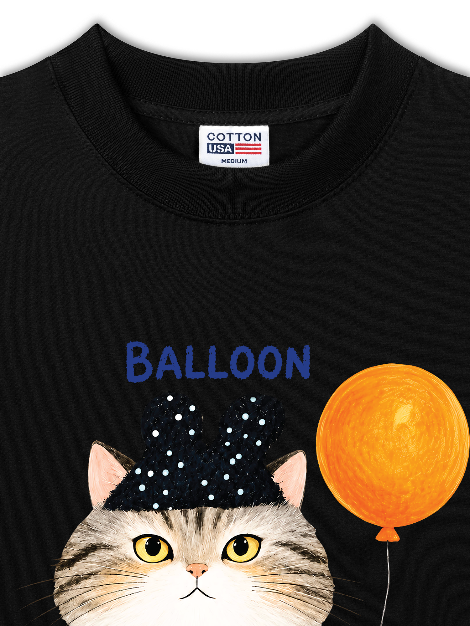 Áo Thun Relaxed Fit Soft Paw Meaw With Balloon
