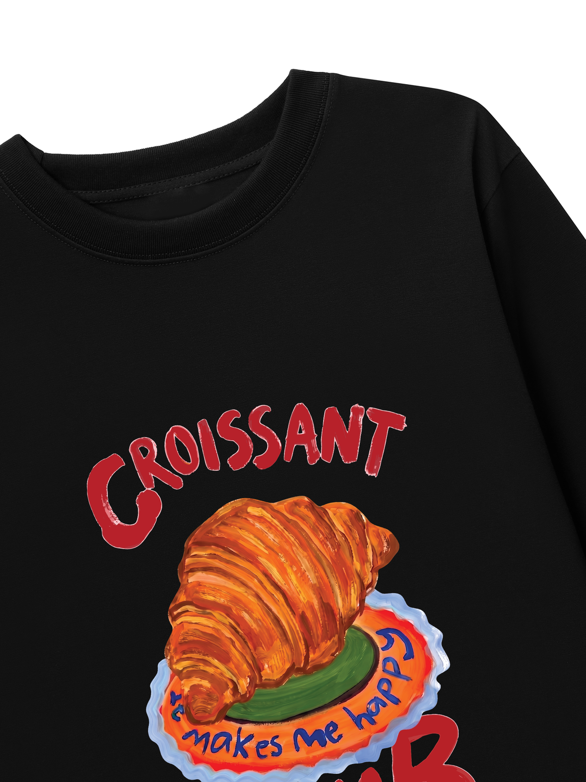 Áo Thun Dài Tay Yummy Mood Croissant Club