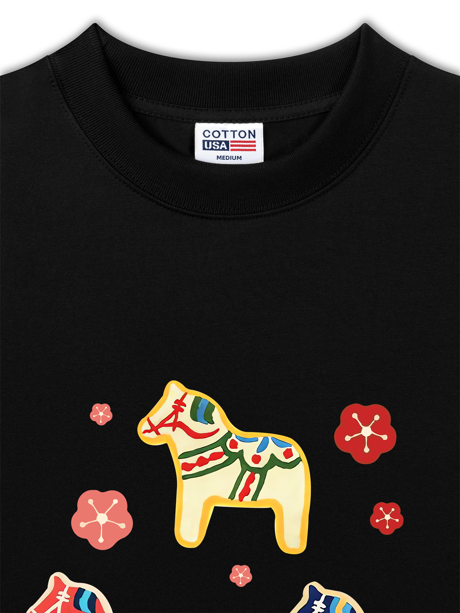 Áo Thun Relaxed Fit Cute Horse