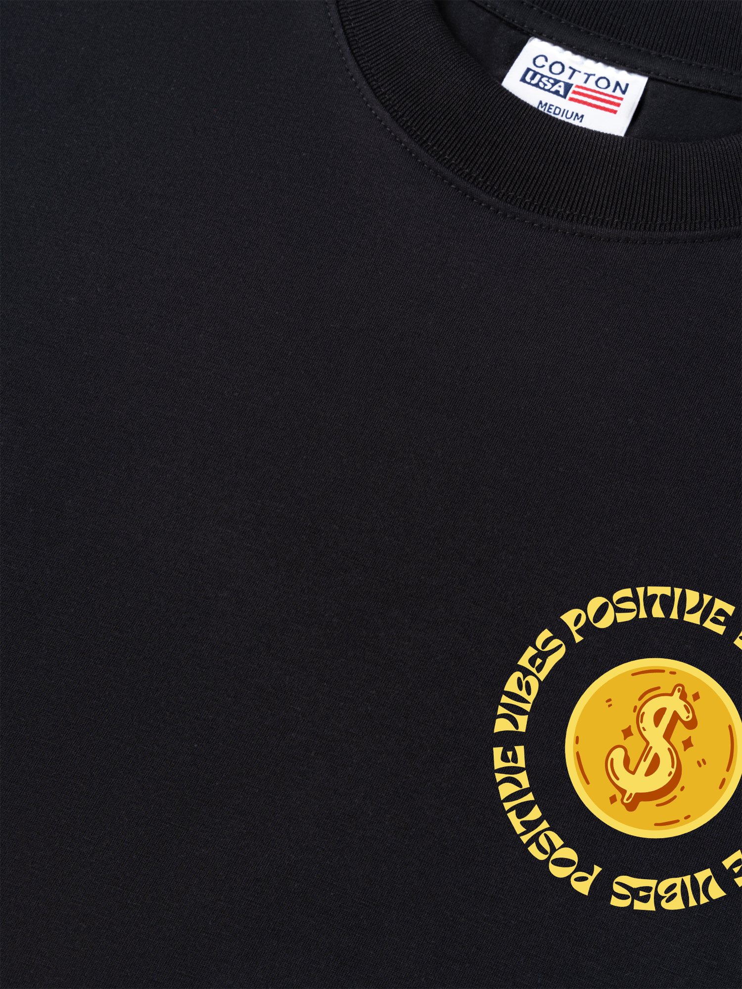 Áo Thun Relaxed Fit Money Positive Vibe