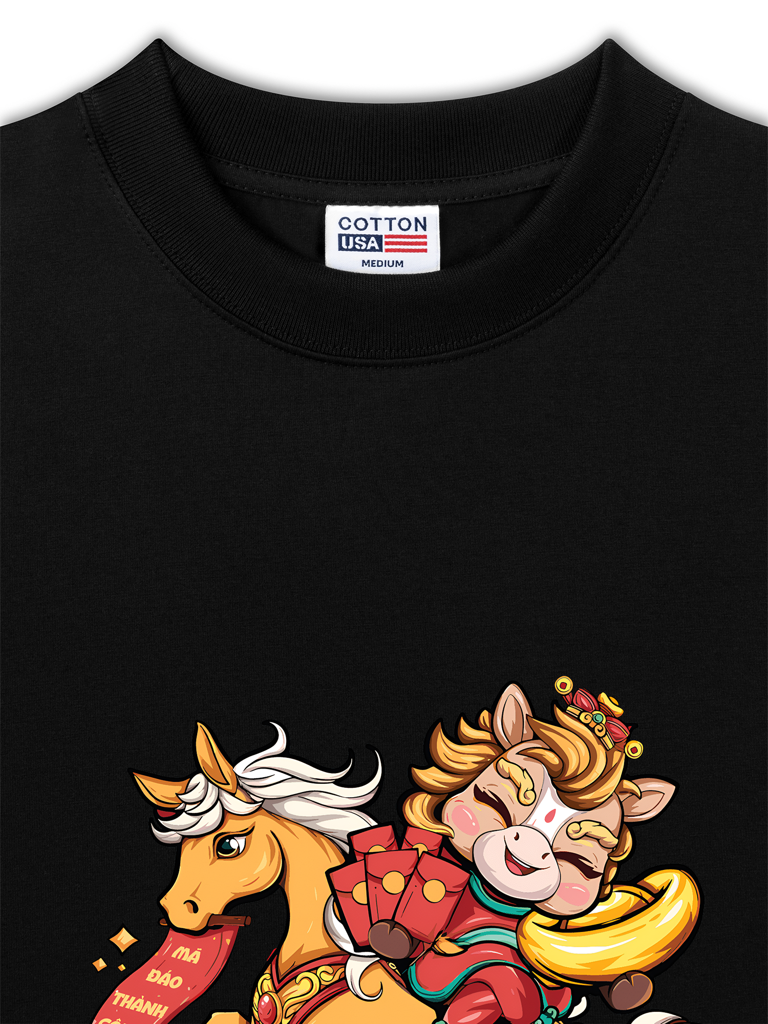 Áo Thun Relaxed Fit Mã Đáo Thành Công