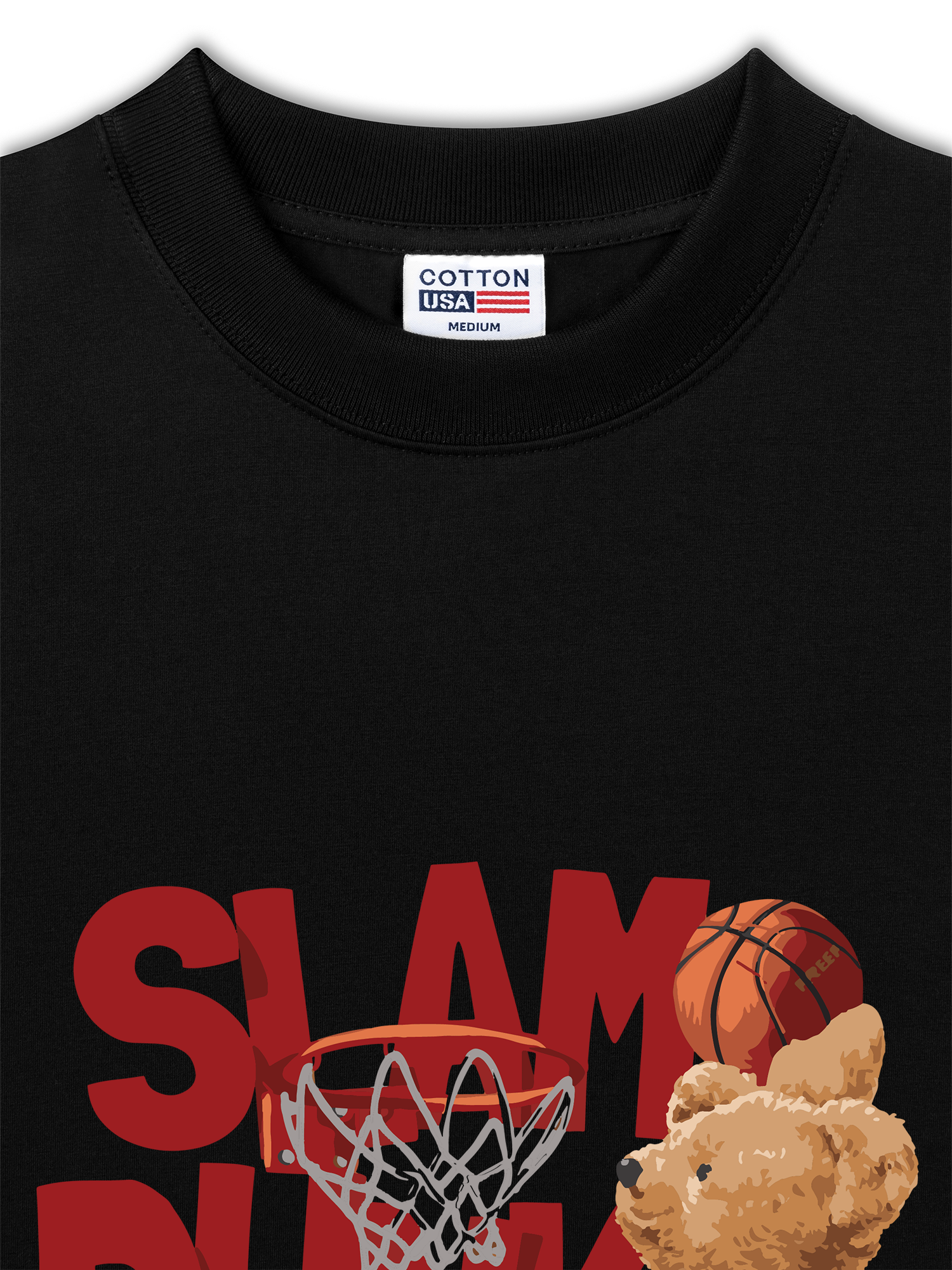 Áo Thun Relaxed Fit  Basketball Slam Dunk