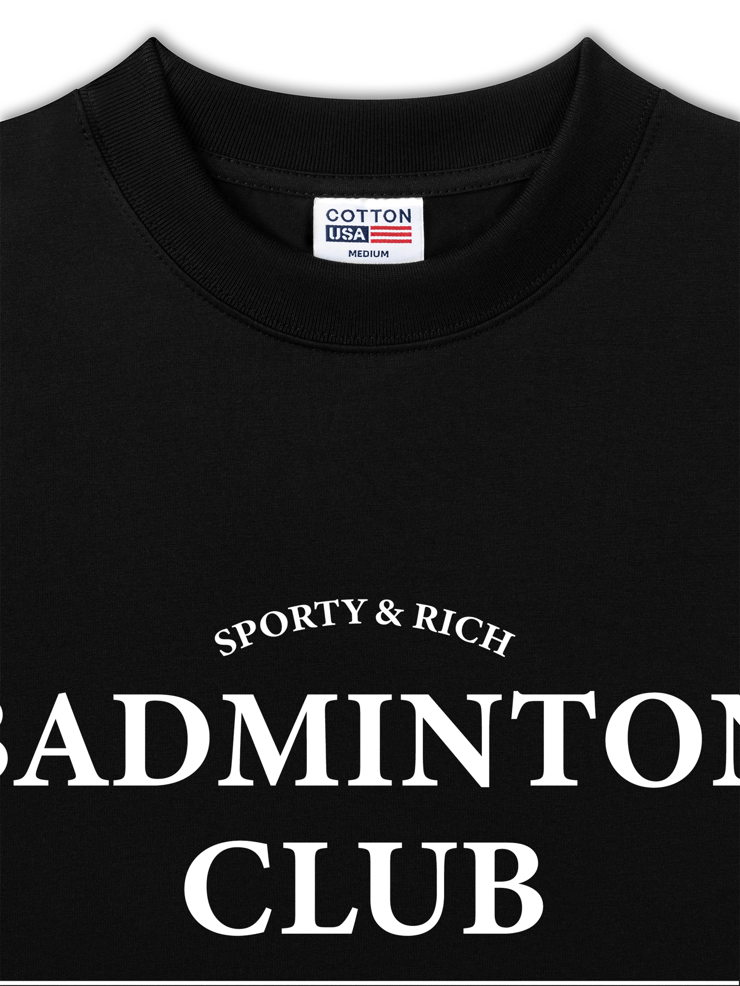 Áo Thun Relaxed Fit Sporty&Rich Badminton Club